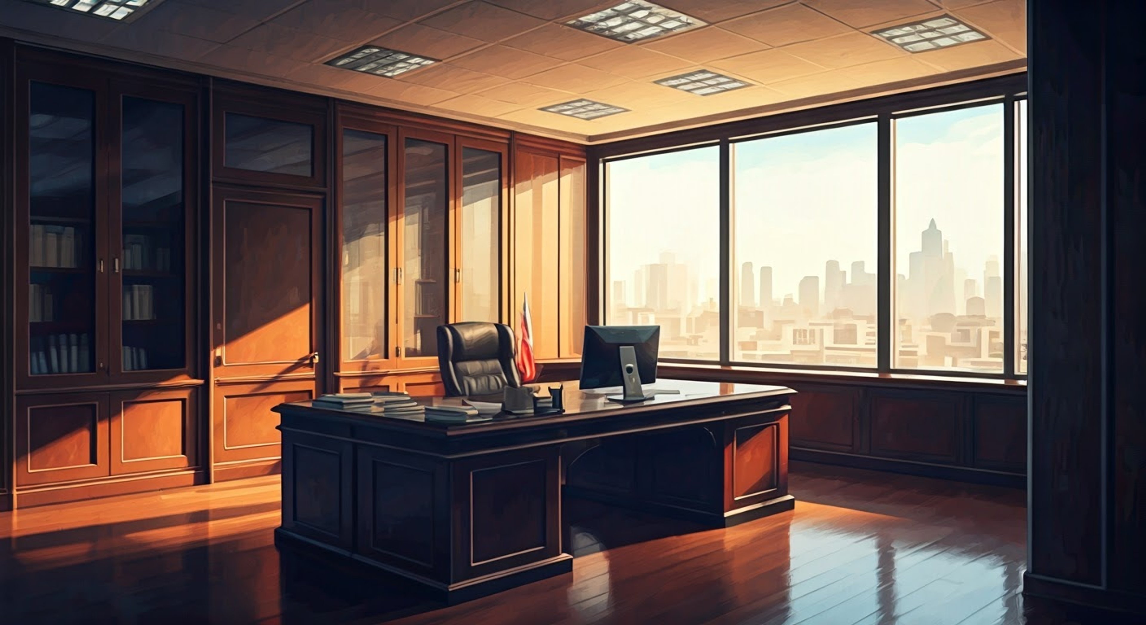 You find yourself in a high-stakes confrontation with Amanda 'The Wall' Waller in her secure facility. The tension crackles as you leverage sensitive information about Task Force X operations against her usually unshakeable composure. Waller's steely gaze and commanding presence fill the room as the power dynamics shift precariously between you.