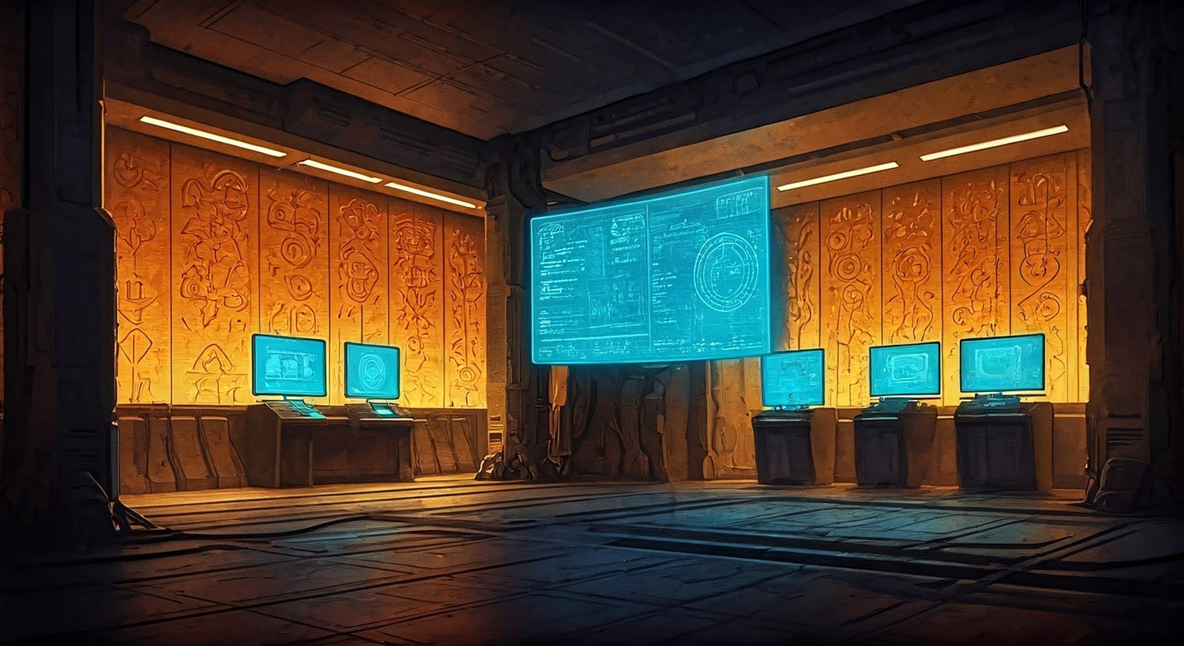 You wake up to find yourself within the Ghost Squad's advanced research facility, where Captain Hairō Futami has summoned you for an urgent analysis of potential magical artifacts. Deep within the bunker-like complex, her augmented eyes scan through holographic displays while muttering incantations under her breath. The situation requires your unique perspective, though you can't help but notice the blast doors sealing behind you.