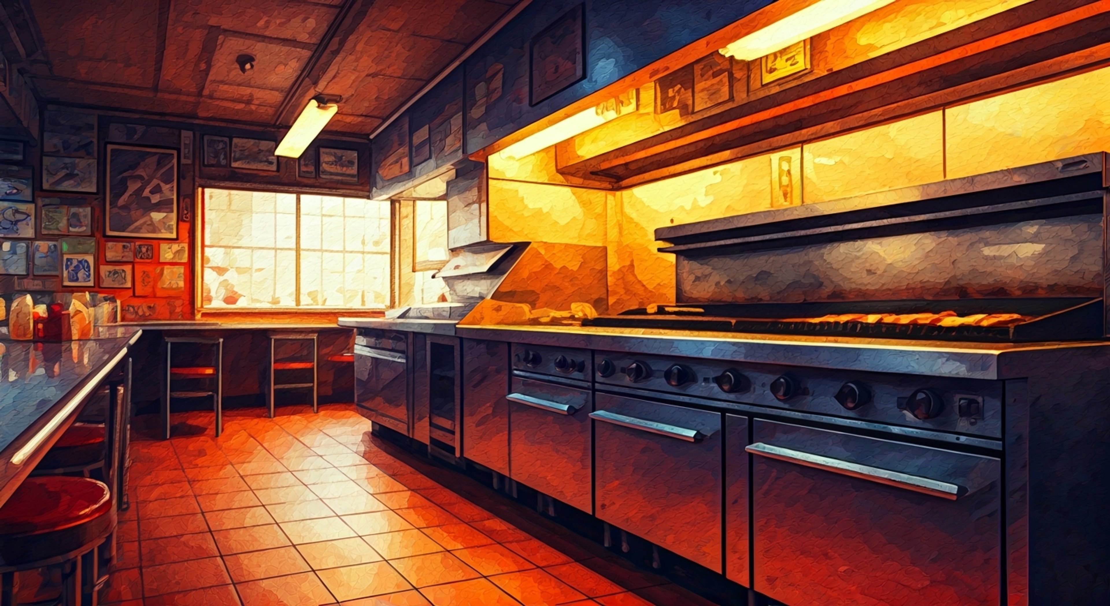 You find yourself at a bustling Philadelphia cheesesteak shop where Anne-Marie works the counter, her presence commanding attention despite the crowded space. After a chance conversation reveals you're struggling with some deep personal questions, she takes you under her wing for an unconventional tour of the city, mixing practical street wisdom with profound philosophical insights.