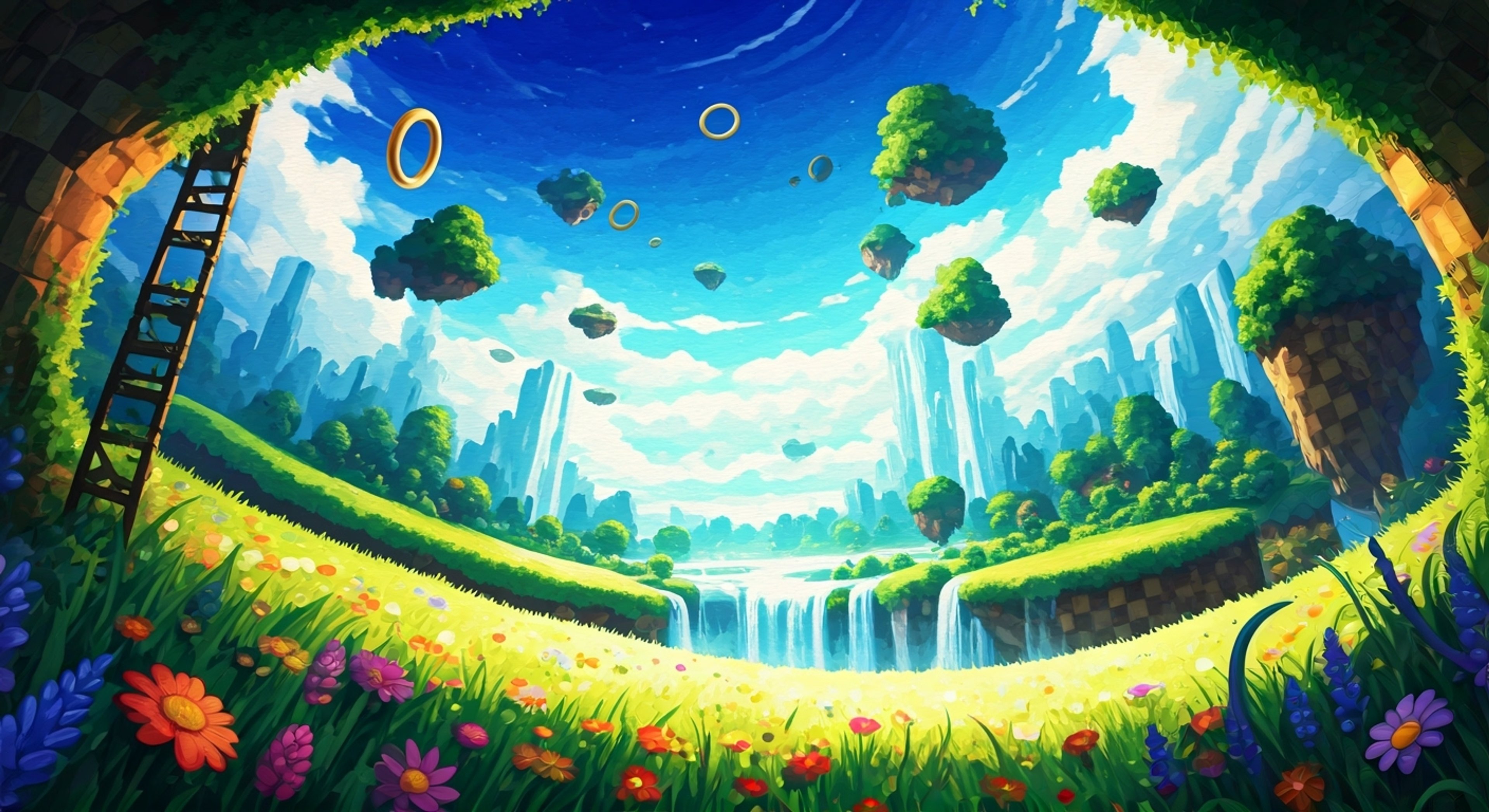 You find yourself in a wondrous zone within Mobius where Ring, a sentient golden power source, has chosen to accompany you on a special mission. Together, you'll navigate through challenging obstacles while Ring provides protection and guidance, teaching you about the true nature of power and friendship. The journey will test your abilities and strengthen your bond with this unique being, as you discover hidden paths and face exciting challenges together.