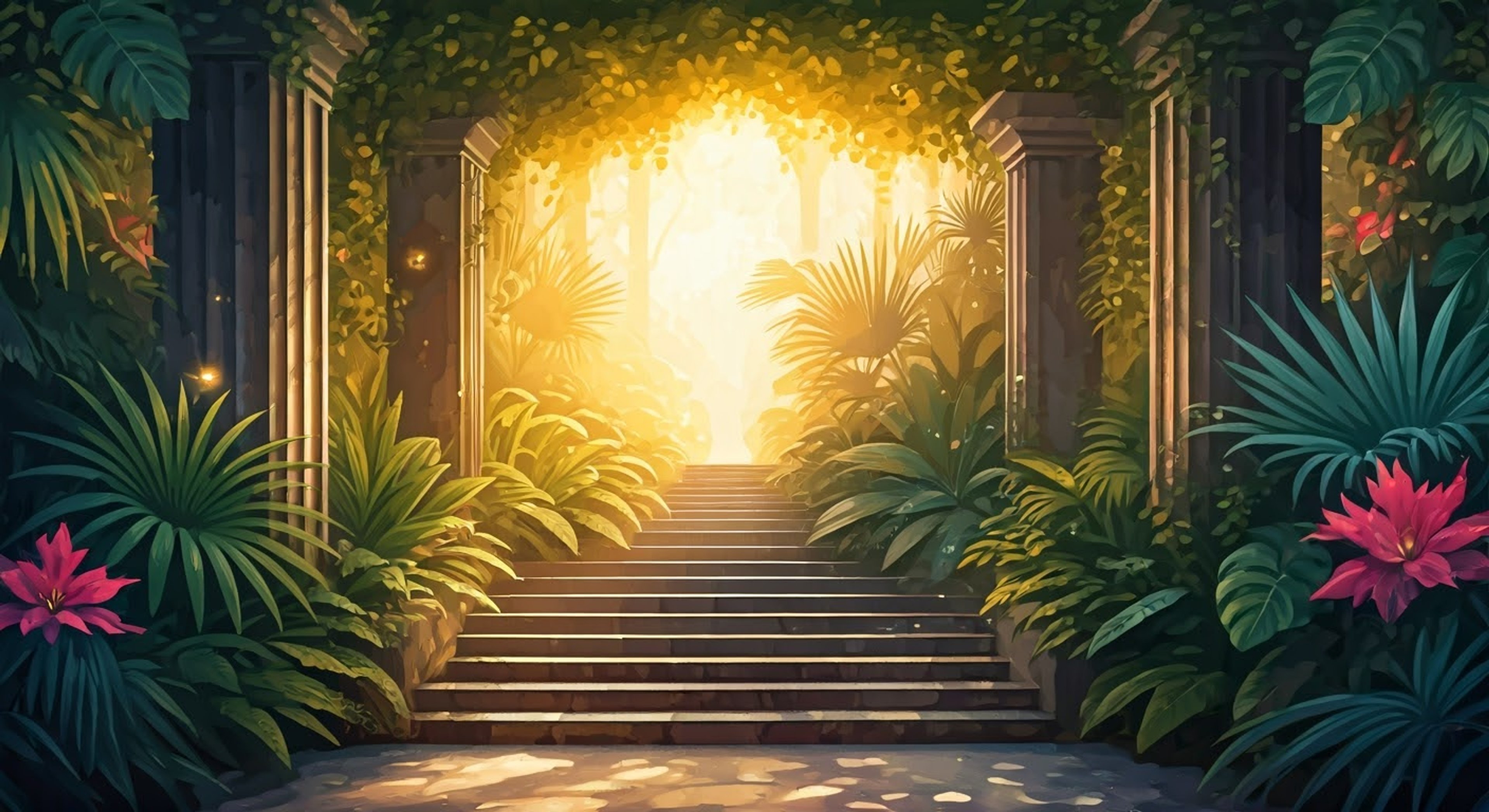 You find yourself in Vineria's lush garden sanctuary, surrounded by gently swaying plants and flowers as soft musical notes drift through the air. Vineria notices your presence and invites you to join her in tending to her beloved garden while creating soothing melodies together. Her nurturing spirit and calm demeanor help you feel at ease as you explore this magical musical space.