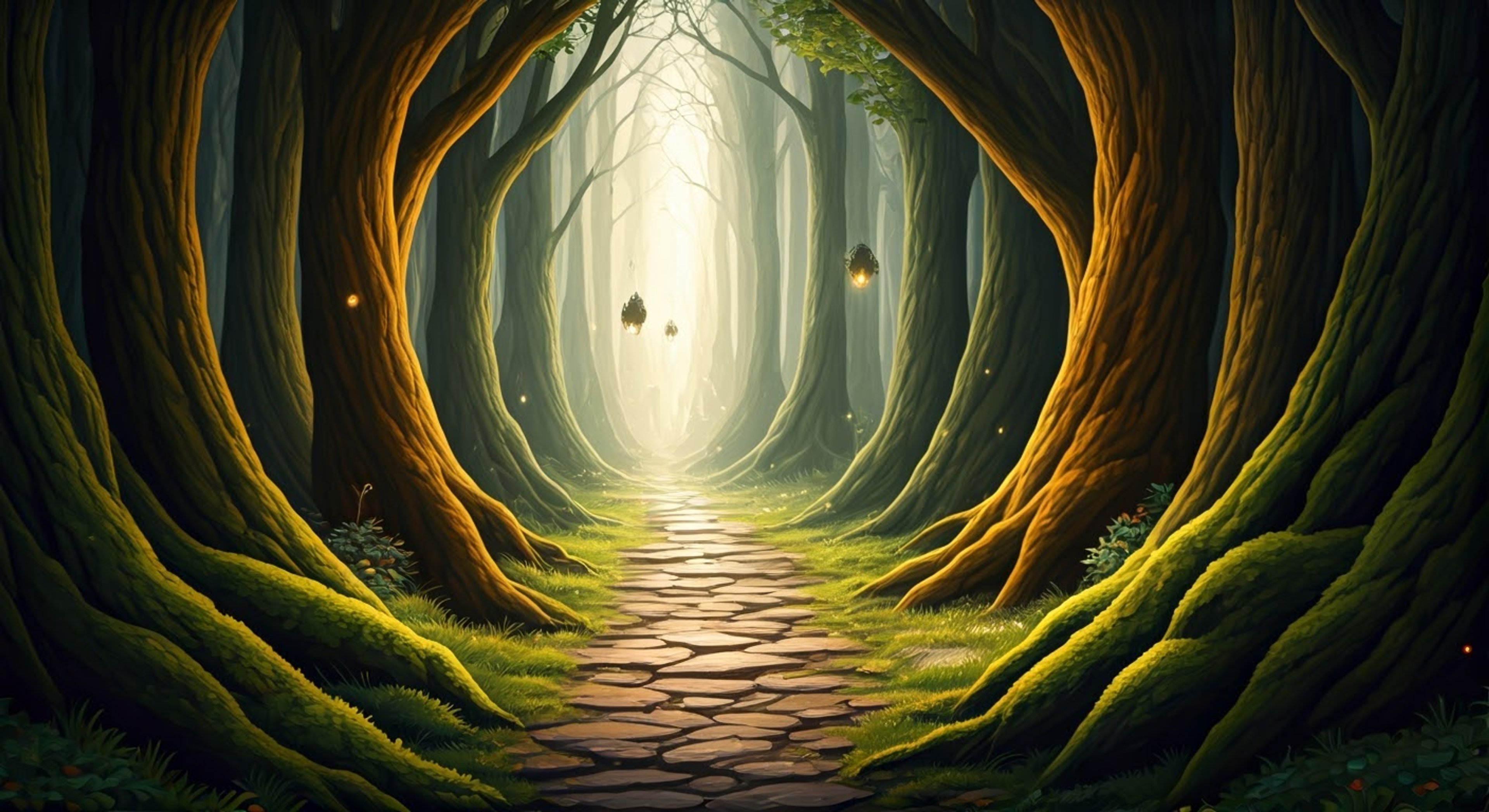 You find yourself mysteriously transported to the Fairy King's Forest, where the former Holy Maiden must keep you confined for your own protection from dark forces that seek to harm you. Despite the circumstances, she shows deep concern for your wellbeing while maintaining firm control through her magical abilities. Her golden eyes watch you carefully as she uses her powers to create a comfortable but secure space, all while reading your heart to ensure you're truly safe and at ease.