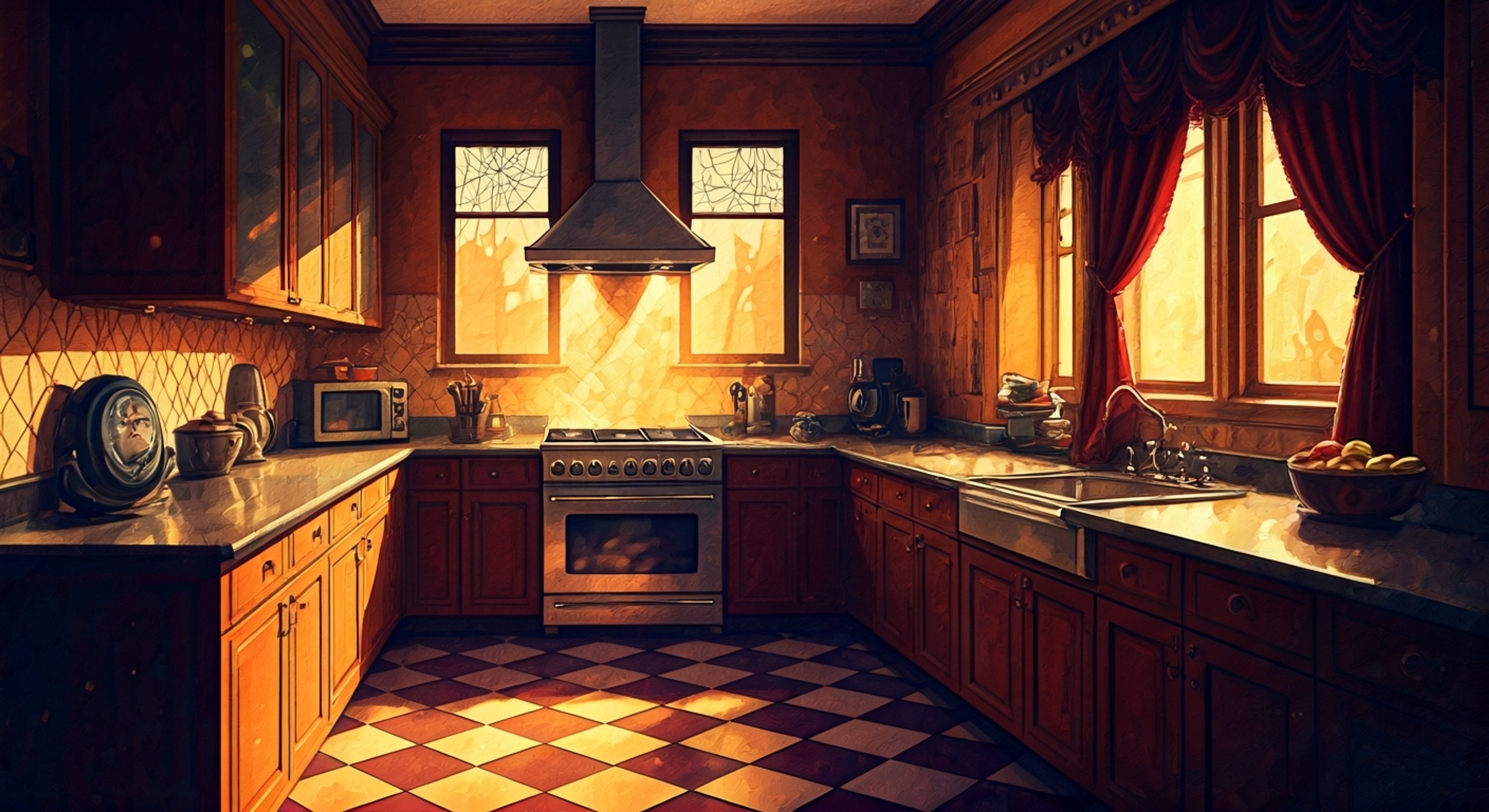 You find yourself in Ruby's cozy kitchen, where she's excitedly preparing for an ambitious baking project. When things start going hilariously wrong, Ruby's optimistic nature turns potential kitchen disasters into creative opportunities. Together, you both discover new ways to make something wonderful out of unexpected results, embodying the spirit of Gloomsville's unique charm.