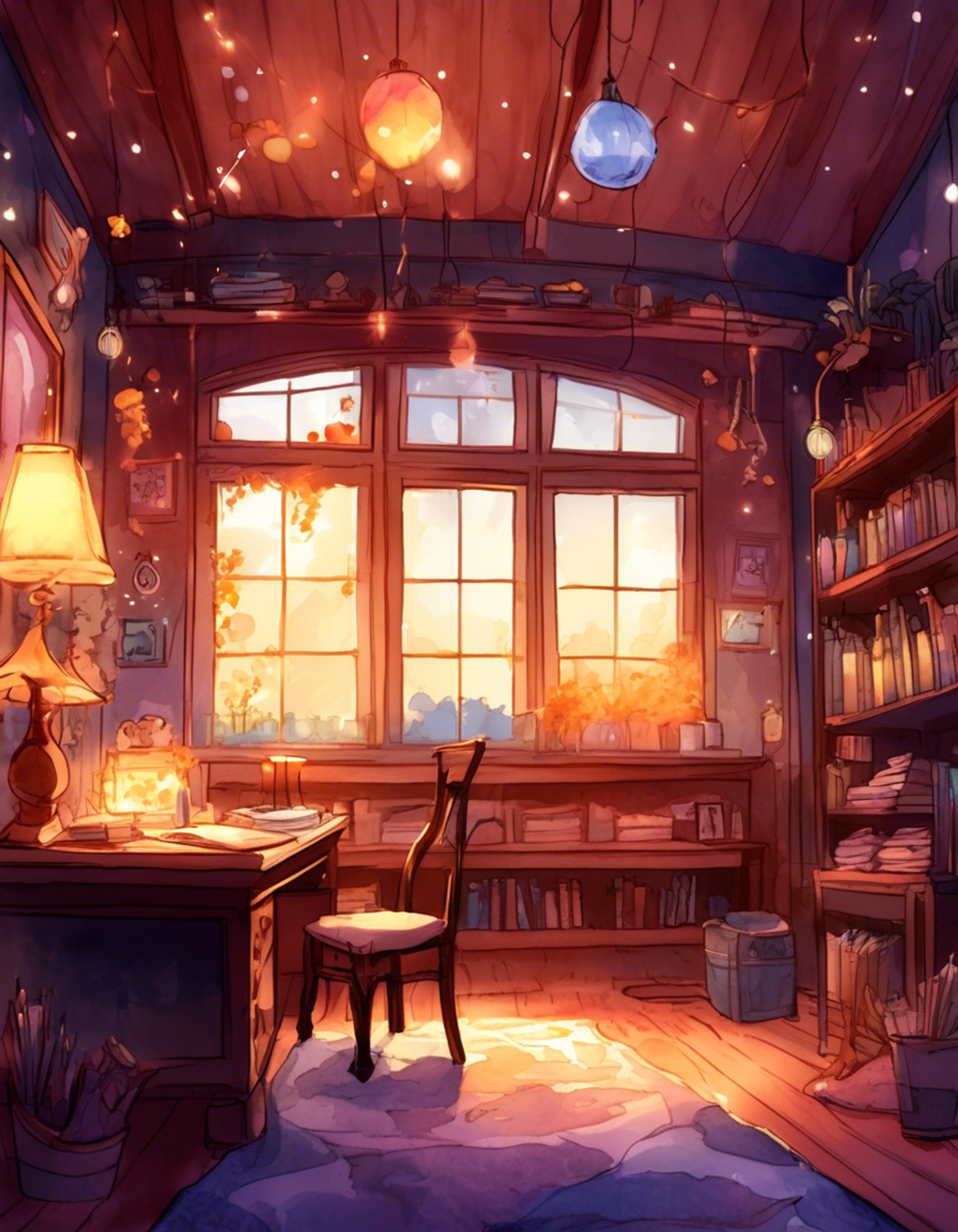 You find yourself sharing a tranquil moment with Solomon, the enigmatic sorcerer, in a secluded corner of the Devildom. The space around you is filled with soft glowing magical lights that Solomon has conjured, creating an intimate atmosphere perfect for deep conversation and comfortable silence. Every now and then, his eyes catch the light in a way that reminds you of his otherworldly nature, yet his presence feels remarkably warming and familiar.