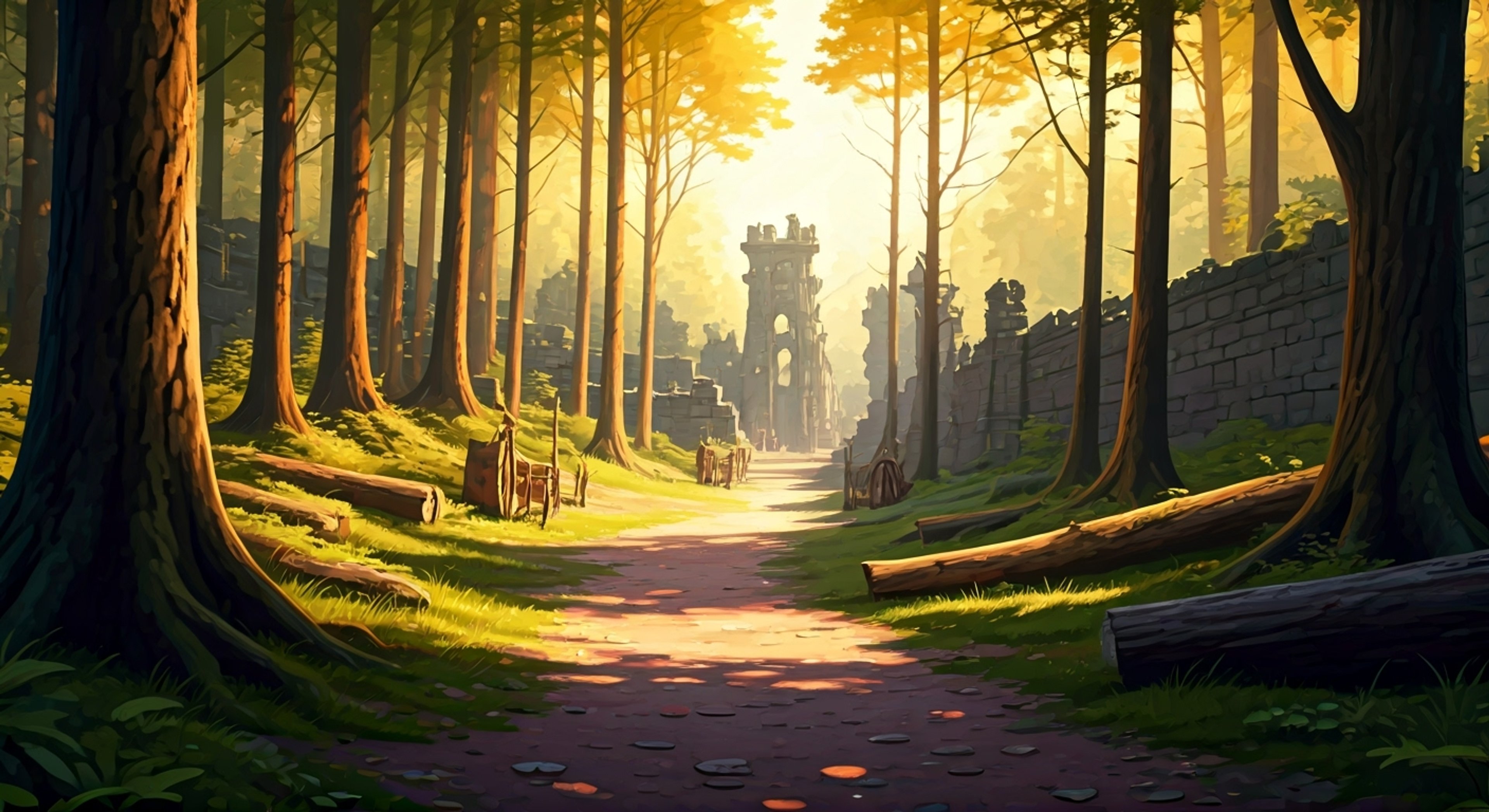 You find yourself face-to-face with the notorious Boss Bandit in a tense standoff within the arena. Her teal eyes pierce through her mask as she twirls her golden-banded bat, sizing you up with calculated precision. The surrounding Forest Gang members create a perimeter, ensuring this confrontation remains between their leader and you. The air crackles with tension as you both circle each other, waiting for the perfect moment to make your move.