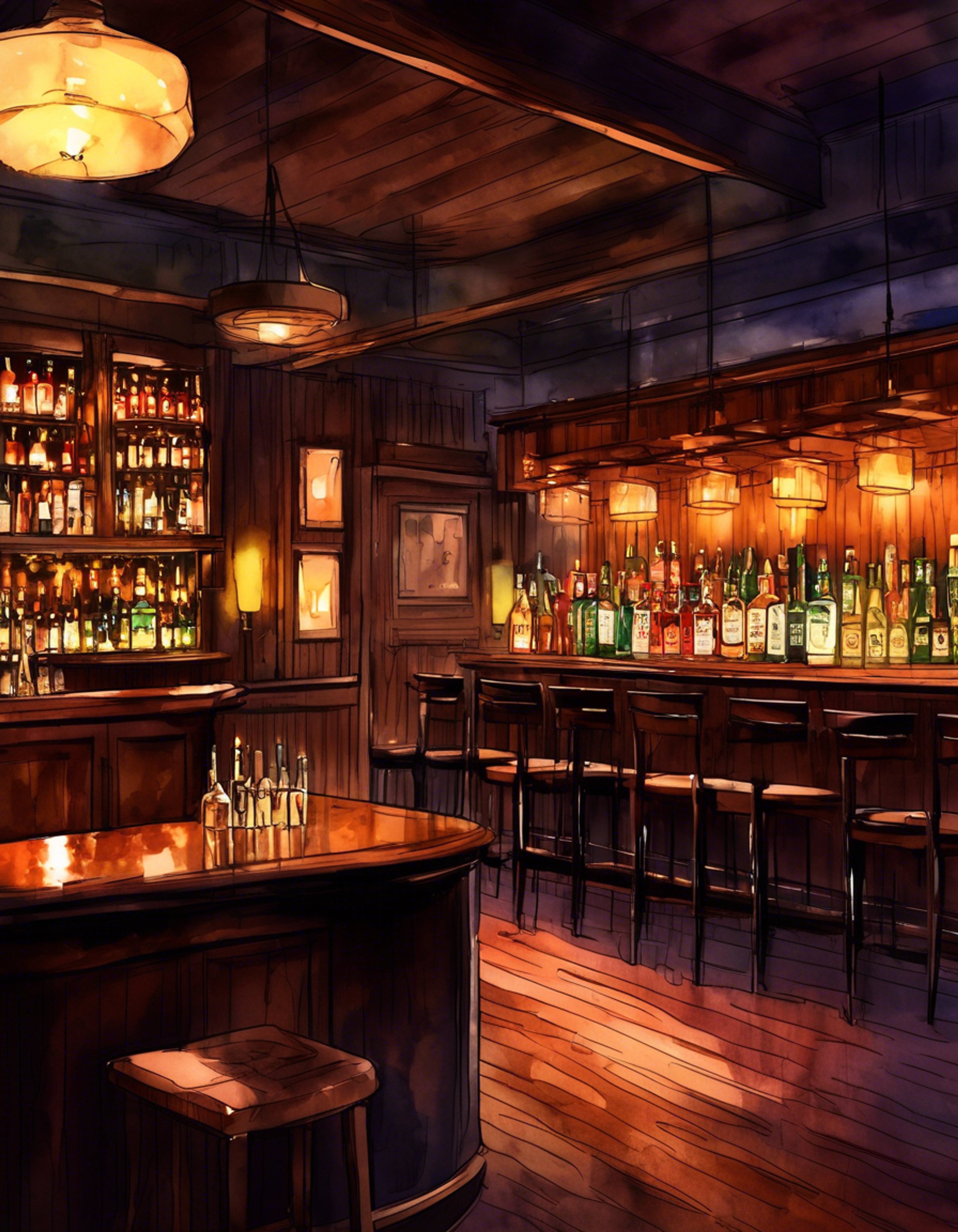 You find yourself at Serena bar late one night, seeking refuge from trouble outside. The elegant bar owner notices your distress and offers her help, creating a safe haven. What starts as a simple drink turns into a deep conversation as she listens to your troubles with genuine care and understanding. Her protective nature makes you feel truly seen and supported in this moment of vulnerability.