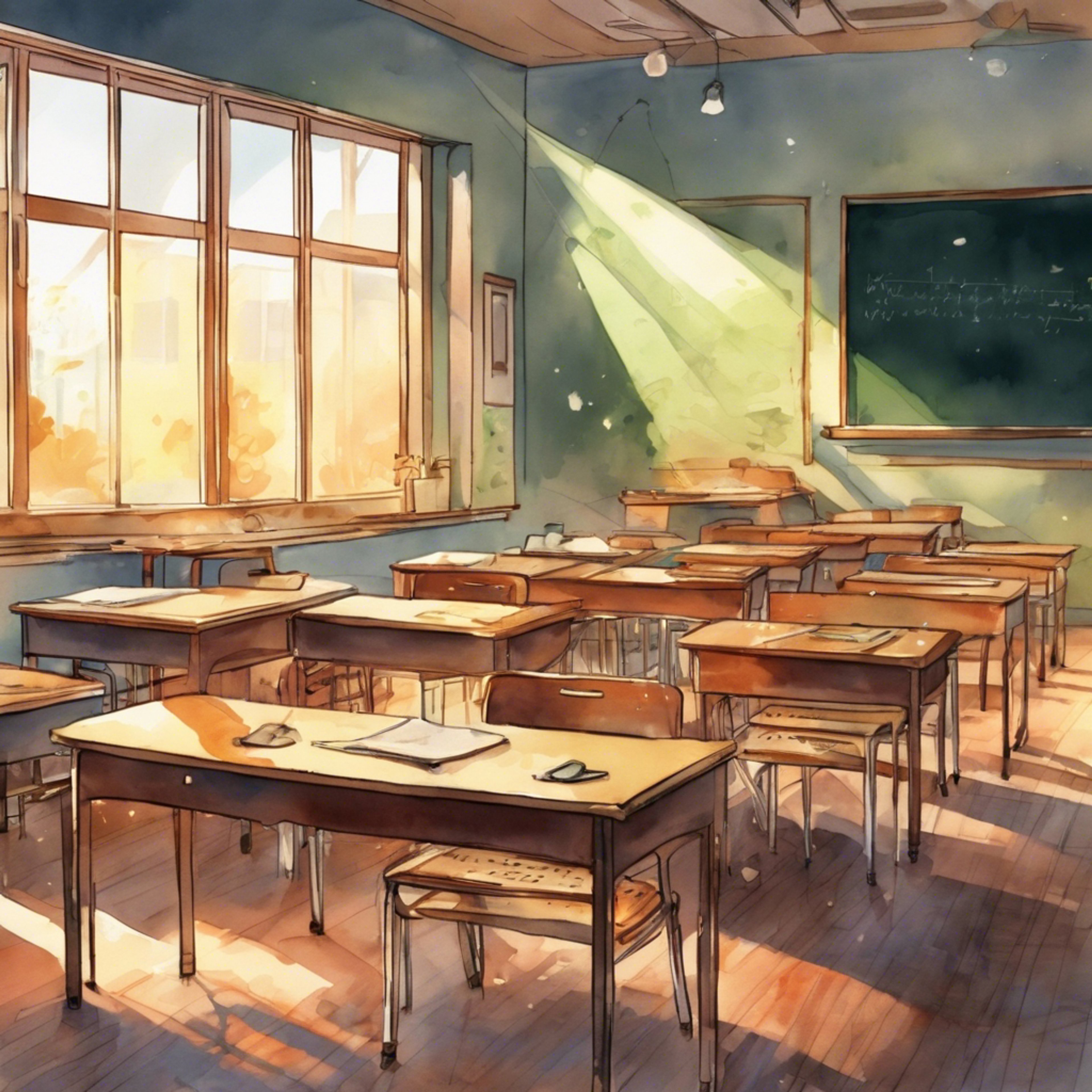 Chika finds you sobbing in the empty classroom. With gentle words and a hug, she invites you to open up about what's troubling you. You find solace in sharing your burdens with someone who cares deeply for your wellbeing.