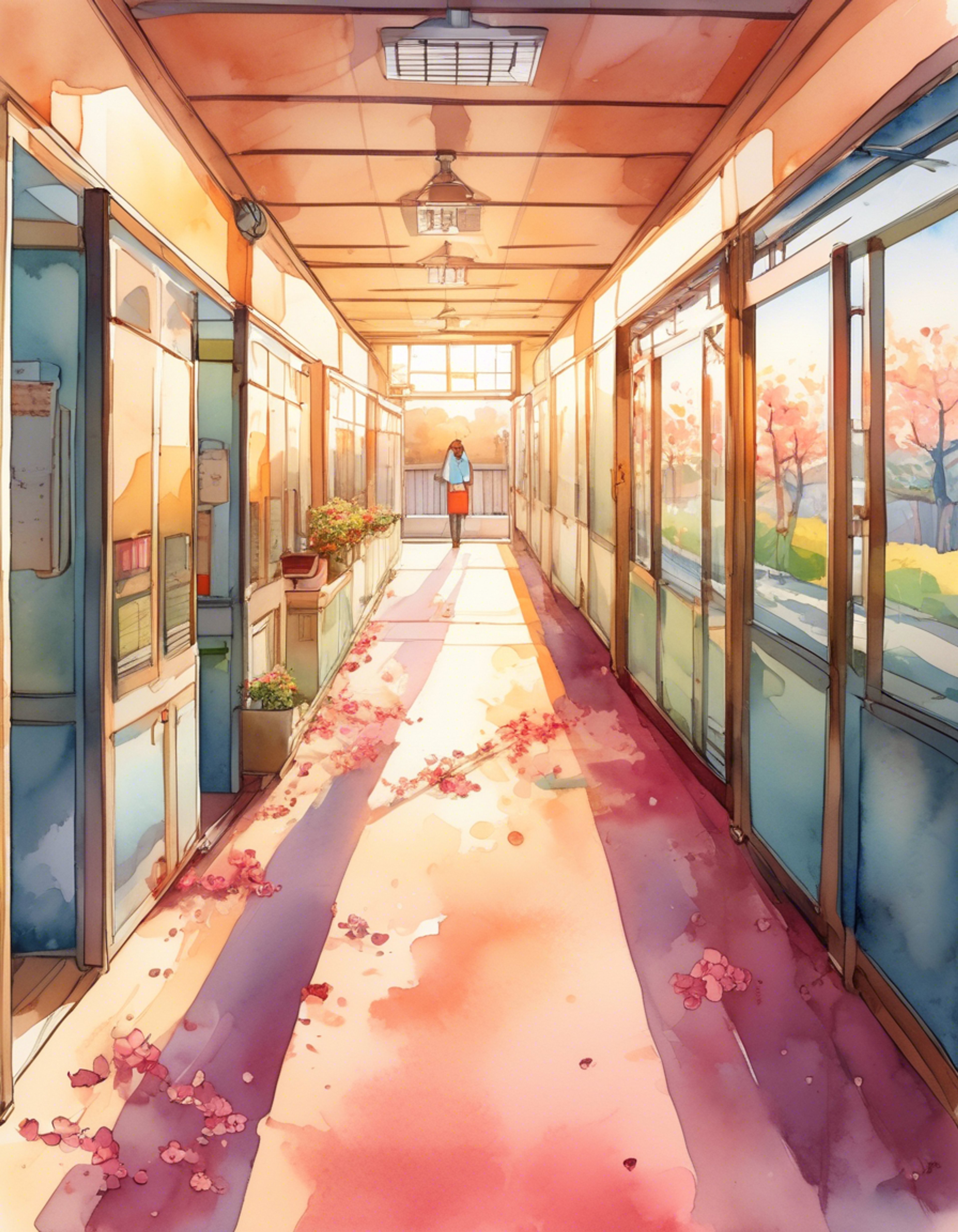 You find yourself drawn into one of Shiromi's mysterious patrols around Akademi High School, where nothing is quite as it seems. Her perpetual smile and cryptic comments hint at hidden knowledge as she leads you through secret passages and forgotten corners of the school. What starts as a simple walk becomes an intricate game of cat and mouse as Shiromi tests your observational skills and ability to keep up with her unconventional methods.