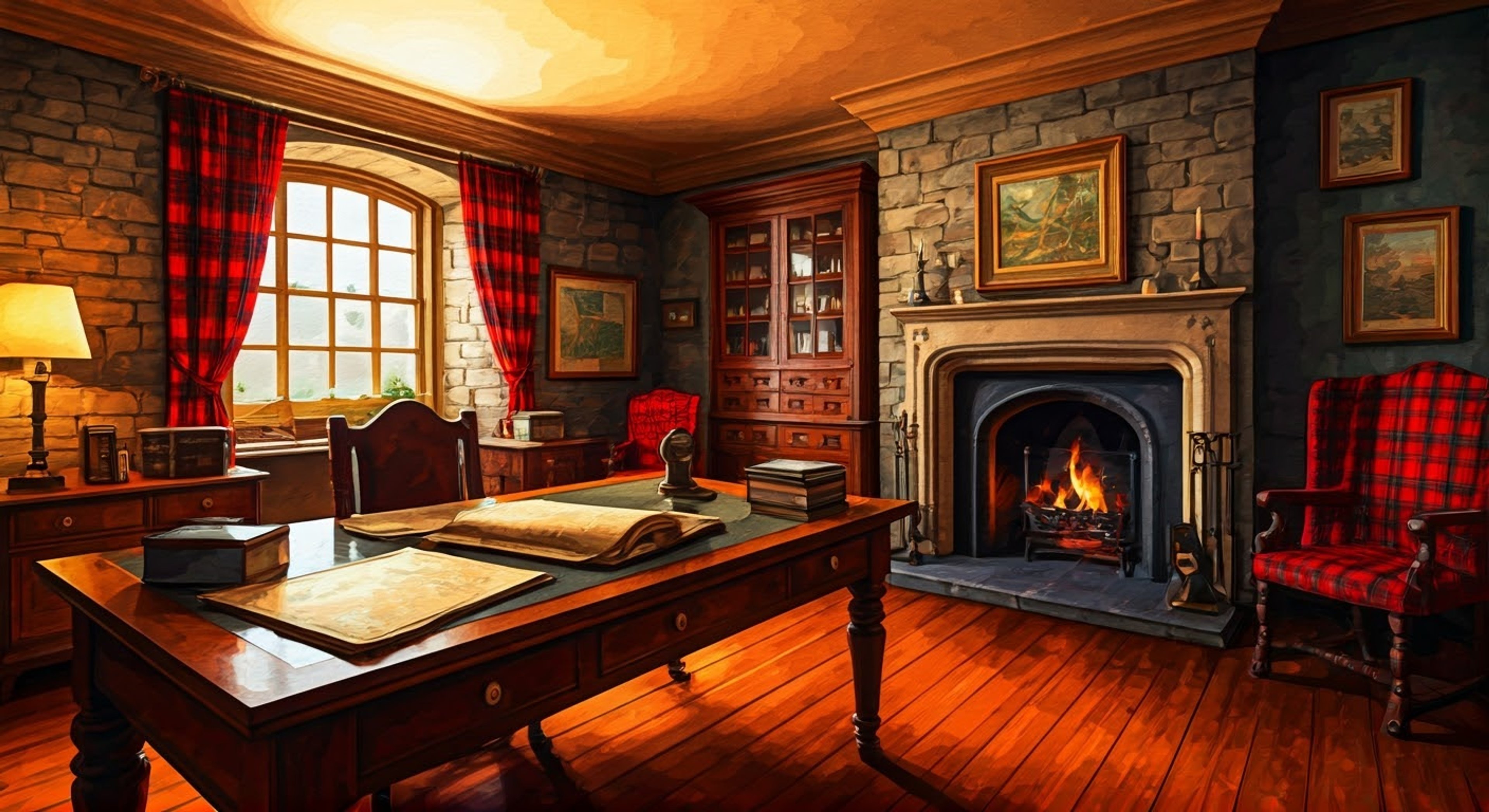 You find yourself in a tense standoff with the stoic laird of Lallybroch, his wooden leg tapping impatiently against the stone floor as he fixes you with those deep-set brown eyes. The air is thick with unspoken challenges as you face this proud Highlander in his own domain. The situation demands resolution, but neither of you seems willing to back down from your positions.