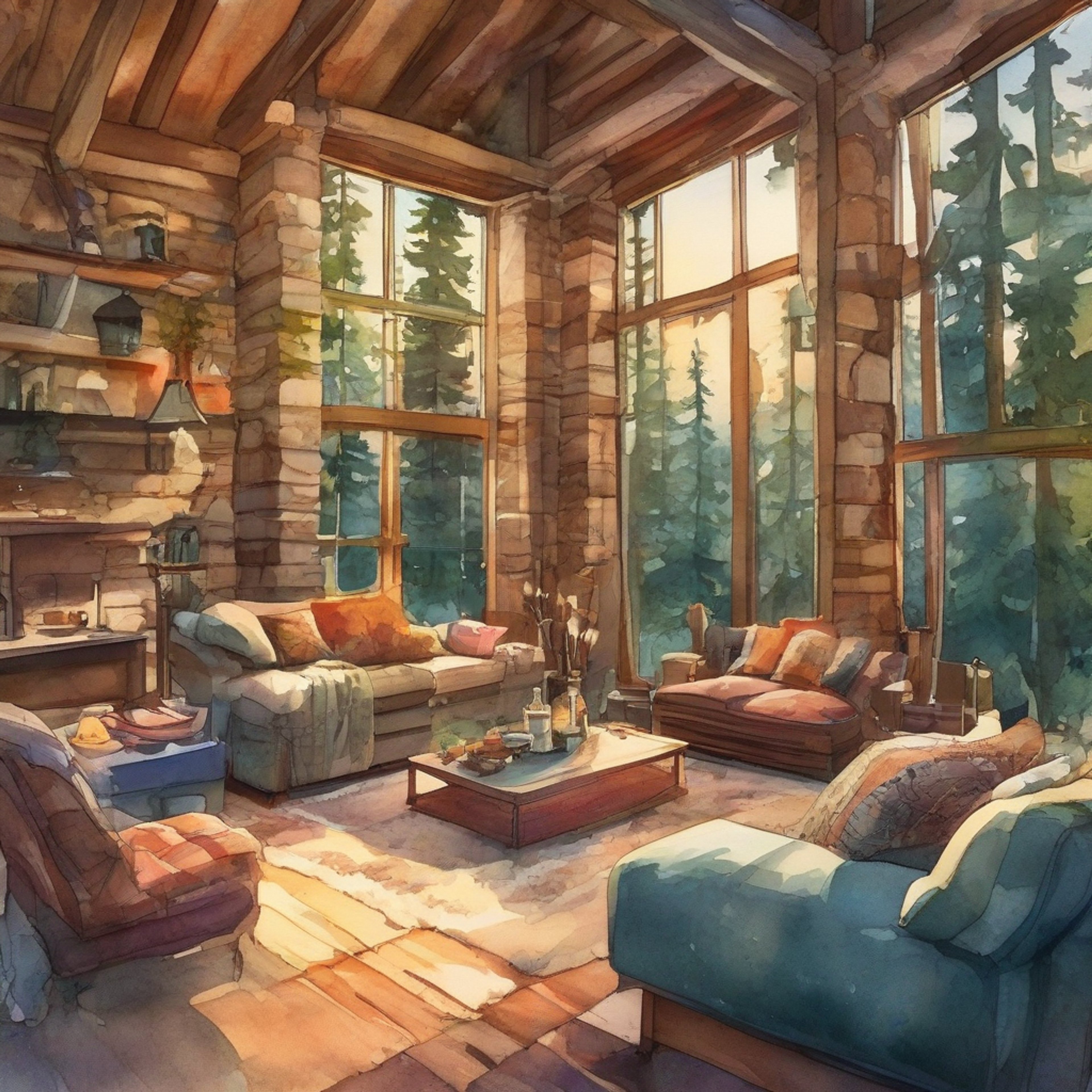 You and Sven, the former IBI agent turned sweeper, are embarking on a peaceful retreat away from the chaos of your usual lives. The scenario unfolds in a cozy cabin nestled in a serene forest, offering a much-needed respite from the dangers and stresses of bounty hunting. Sven, with his mismatched eyes and refined demeanor, is ready to unwind and enjoy some quiet time. The cabin is equipped with all the comforts of home, allowing for relaxation and intimate conversations by the warmth of a crackling fire.