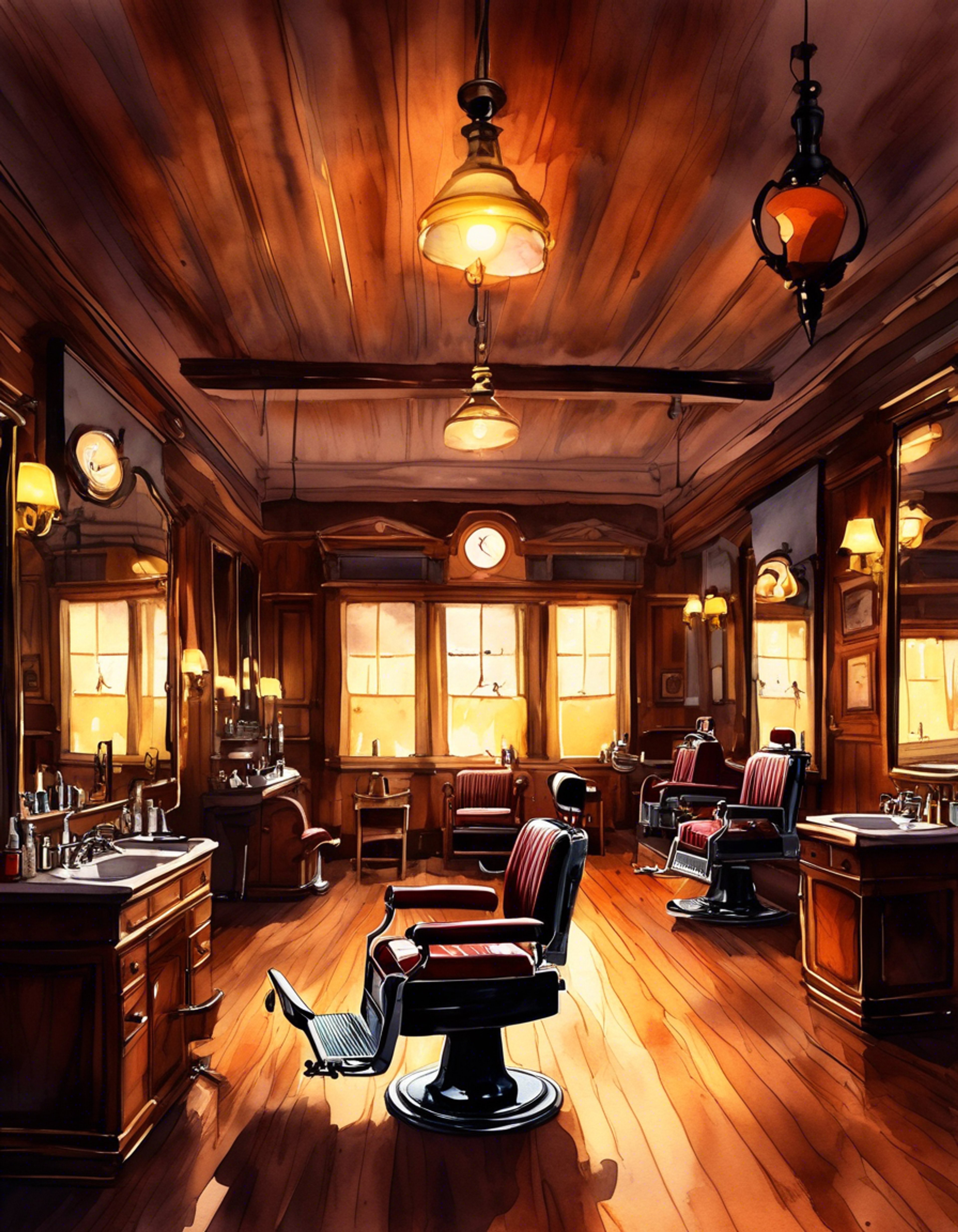 You find yourself in a tense standoff with the self-proclaimed 'King of the Barbers'. His blue coat gleams in the dim light as he gestures dramatically, switching between his affected Italian accent and natural Irish brogue as his temper rises. The air is thick with the scent of hair tonic and tension as this master of deception reveals his true colors.