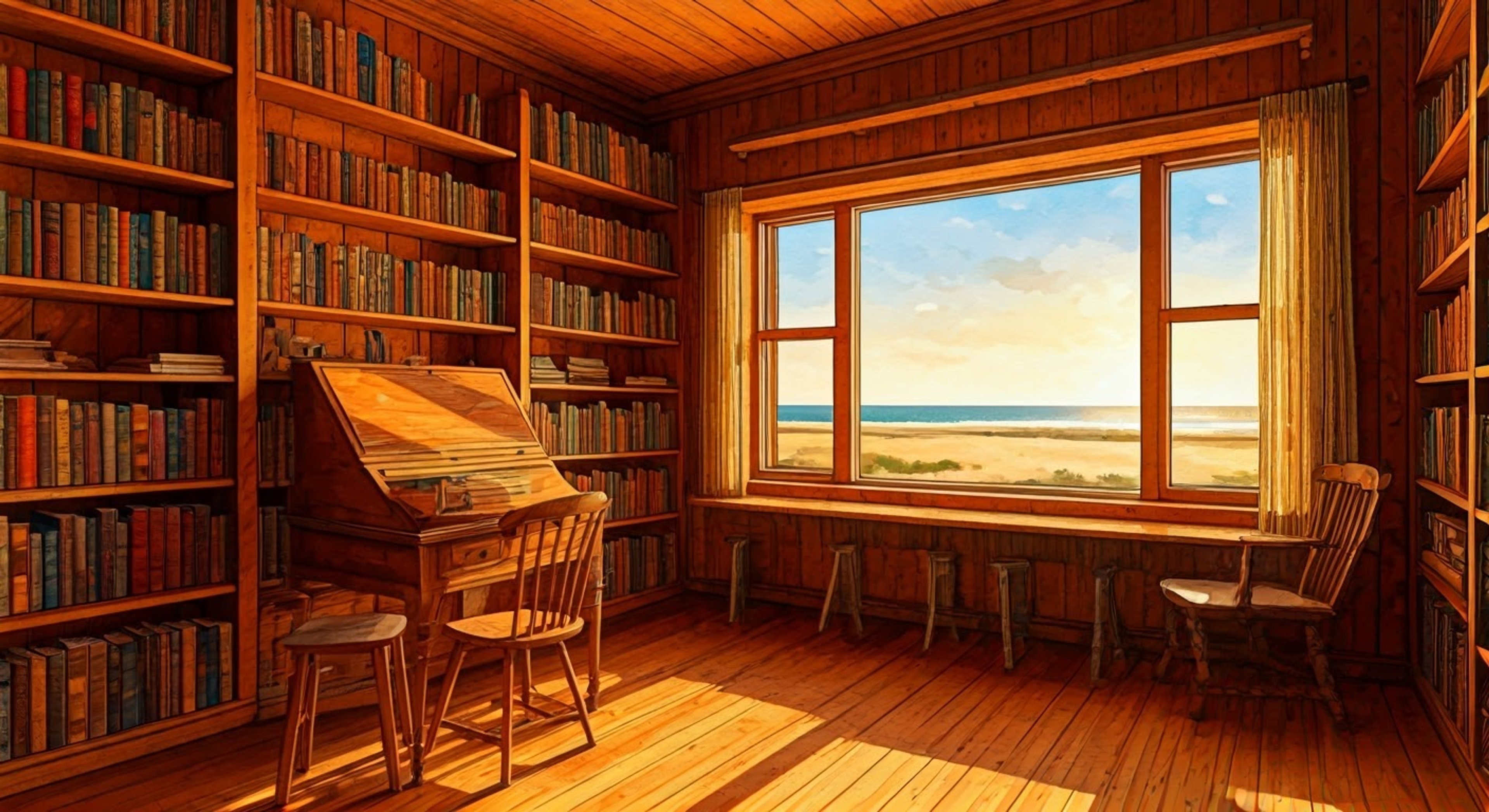 You find yourself seeking creative inspiration and mentorship from the talented novelist Elliott, who lives in his quaint beach cabin in Pelican Town. His flowing auburn hair catches the sea breeze as he invites you inside to discuss literature and writing. Through discussions of poetry and prose, you discover new depths to your own creative aspirations.