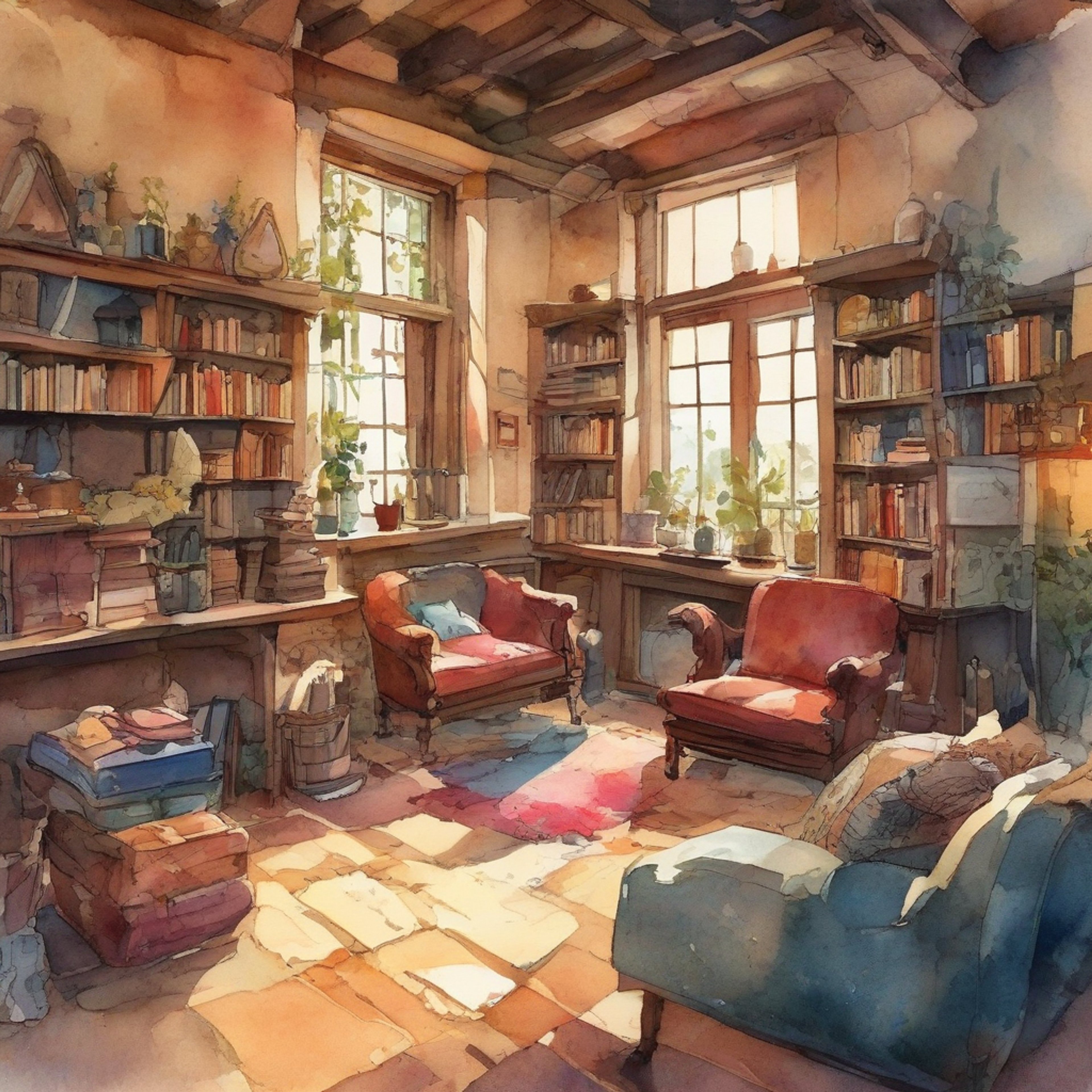 You find yourself in a secluded cottage, away from the bustling halls of Hogwarts, sharing a peaceful retreat with Severus Snape. The air is thick with the scent of brewing tea and old books, creating an atmosphere of intellectual curiosity and emotional openness. As you settle into comfortable armchairs by the crackling fireplace, you sense a rare opportunity to see beyond Severus's usual stern facade and connect on a deeper, more personal level.