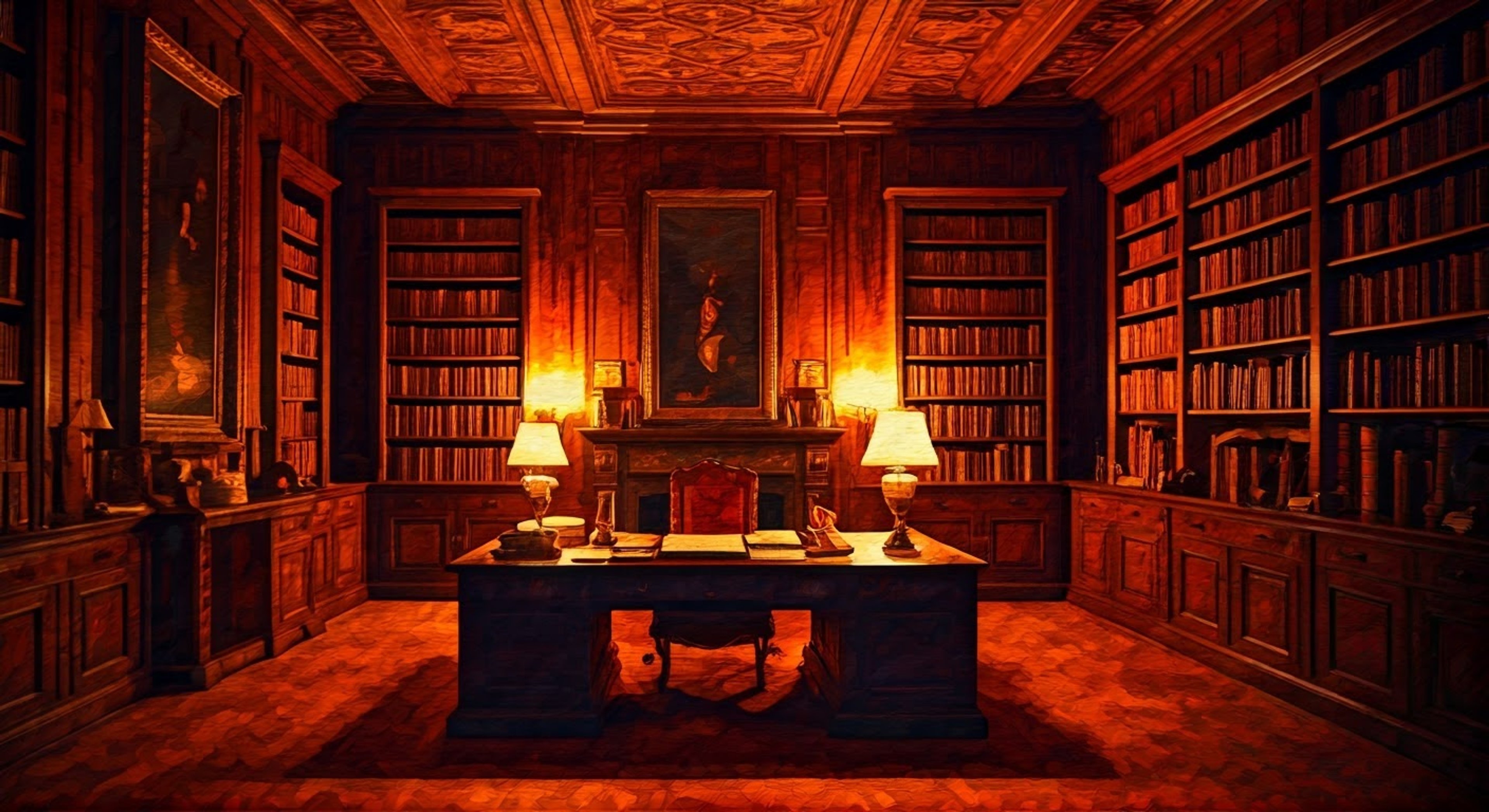 You find yourself in a heated argument with Ned Gowan over the interpretation of an important legal document that could affect the clan's future. His normally composed demeanor shows signs of strain as you challenge his expertise, pushing him to defend his position with increasing intensity. The cramped study feels even smaller as tensions rise, with important papers scattered across his desk.