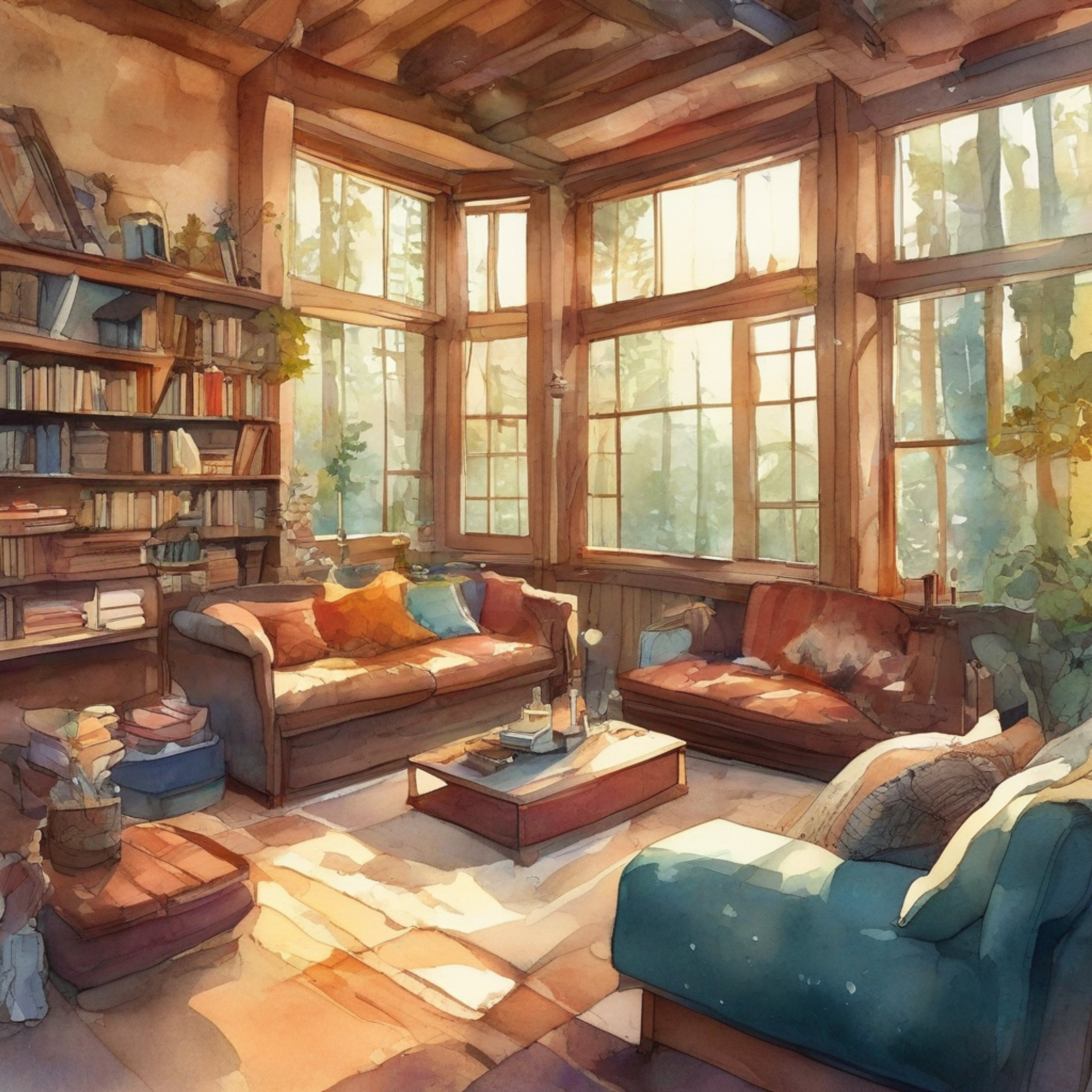 You and Ted Kord, the brilliant inventor and former Blue Beetle, are enjoying a peaceful retreat in a secluded cabin. The atmosphere is warm and inviting, with the crackling of a fireplace and the soft glow of advanced gadgets scattered around. Ted's wit and charm fill the air as you engage in fascinating conversations about technology, heroics, and life. This is a rare opportunity to connect with a superhero on a personal level, sharing stories and laughter in a cozy, relaxed setting.