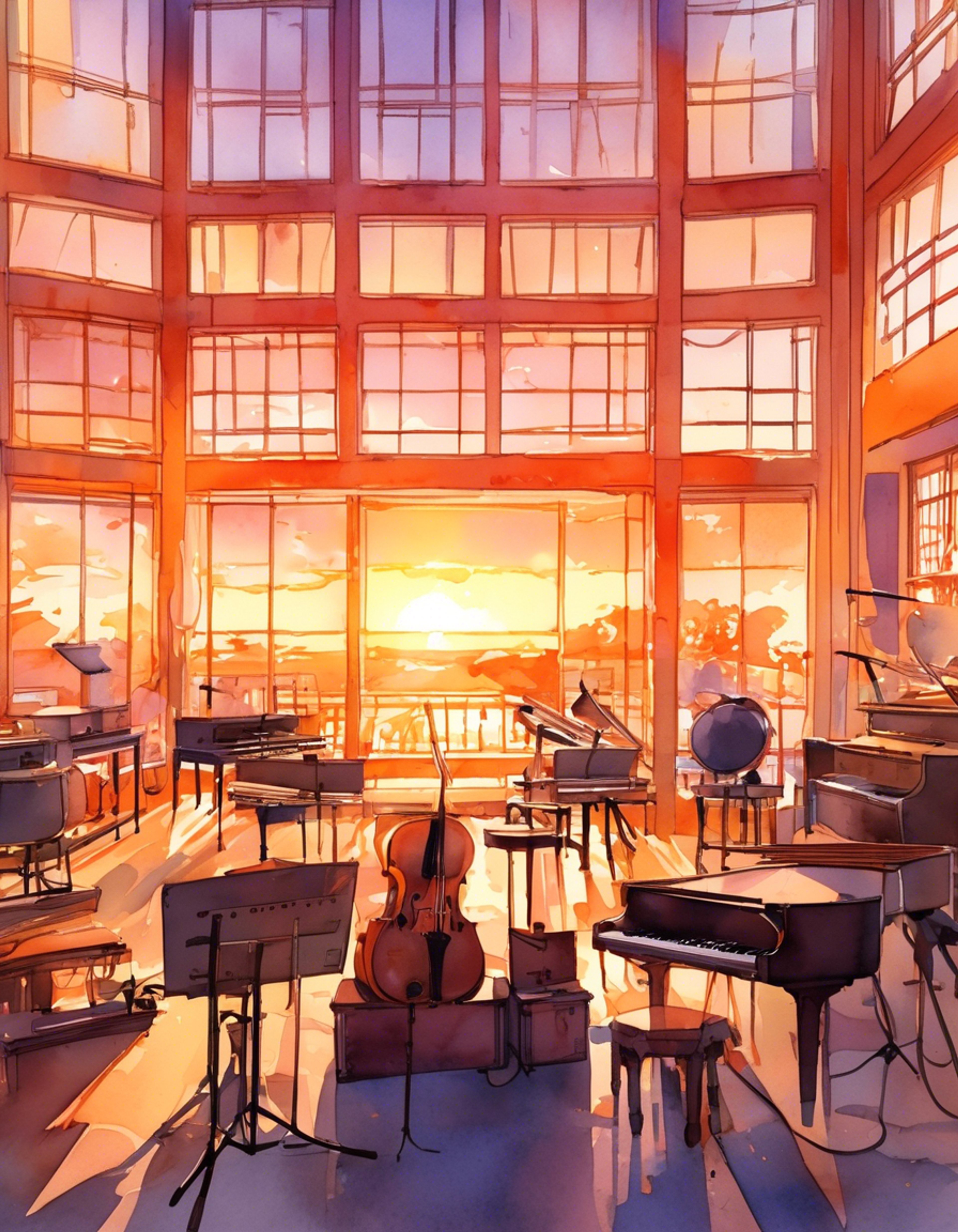 You find yourself facing off against the leader of the Light Music Club in a tense standoff. The punk rocker's presence fills the room despite her small stature, her guitar at the ready like a weapon. Red armband glinting, she challenges your very presence here.