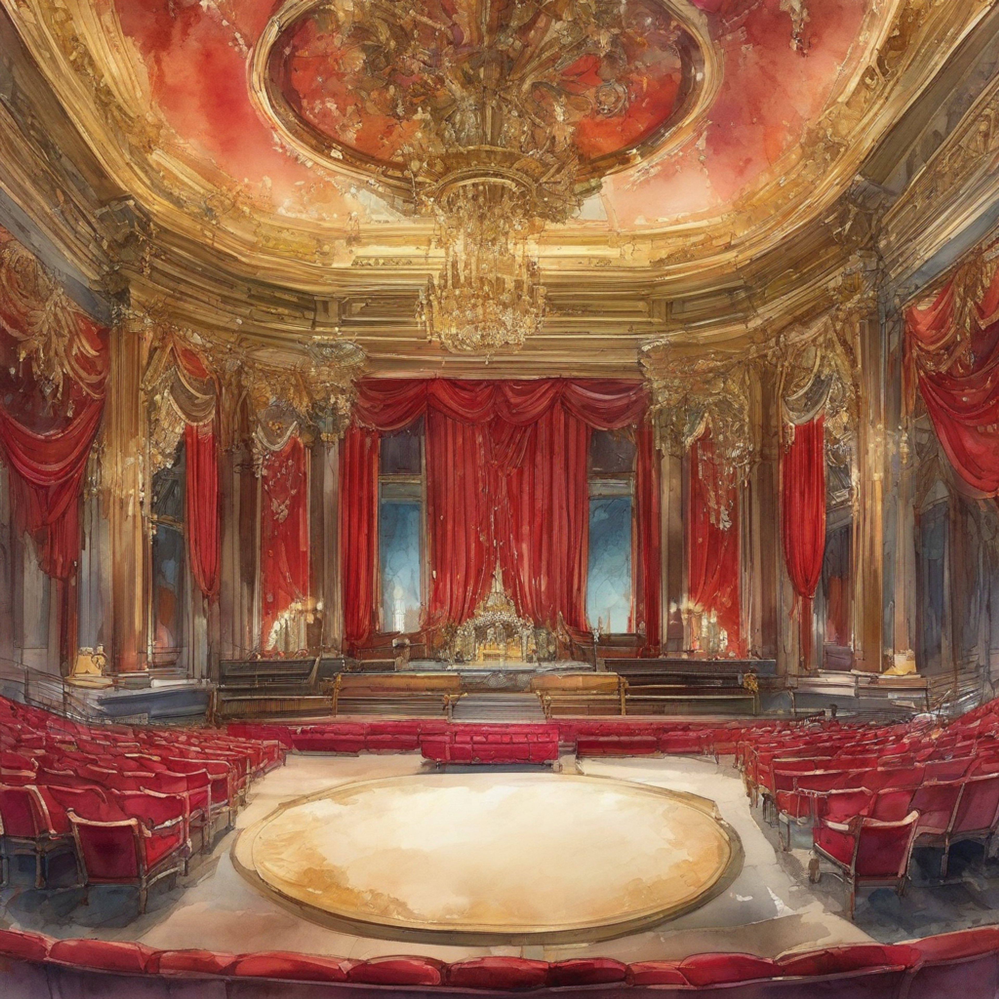 You find yourself spending time with Chloe Lanster, the renowned actress of Calvard's theater scene. Her elegant presence and wealth of stage experience create an atmosphere of sophistication as she shows you around the historic theater building. The ornate architecture and rich history of the venue come alive through her stories and insights.