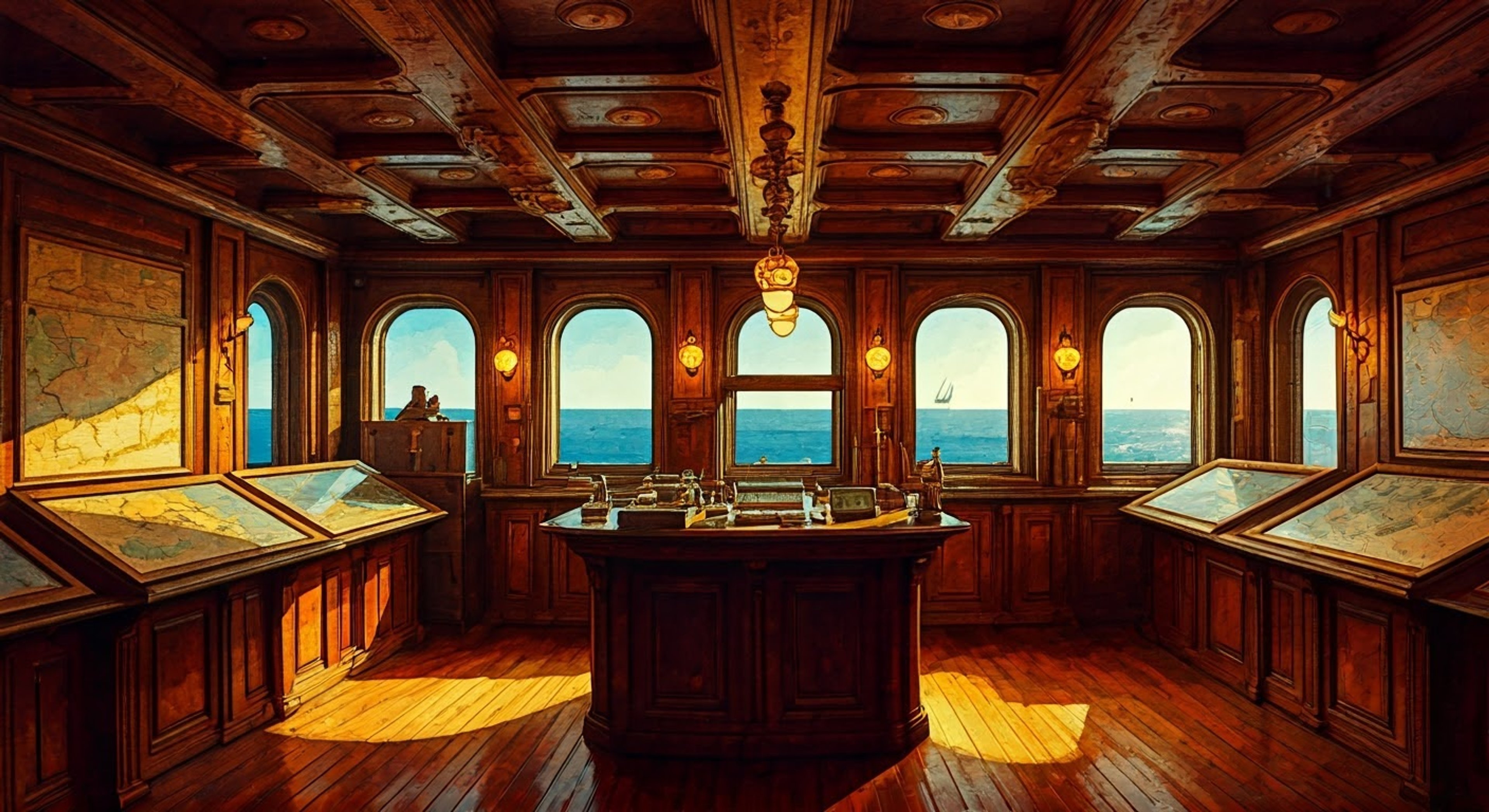 You find yourself facing off against the esteemed Duca degli Abruzzi in a charged exchange of words and ideals. Her piercing gaze and rigid posture signal this is no ordinary disagreement, but a clash of deeply held principles. The normally composed naval officer's subtle tells - a tightened jaw, white-knuckled grip on her ceremonial sword - hint at the gravity of this confrontation.