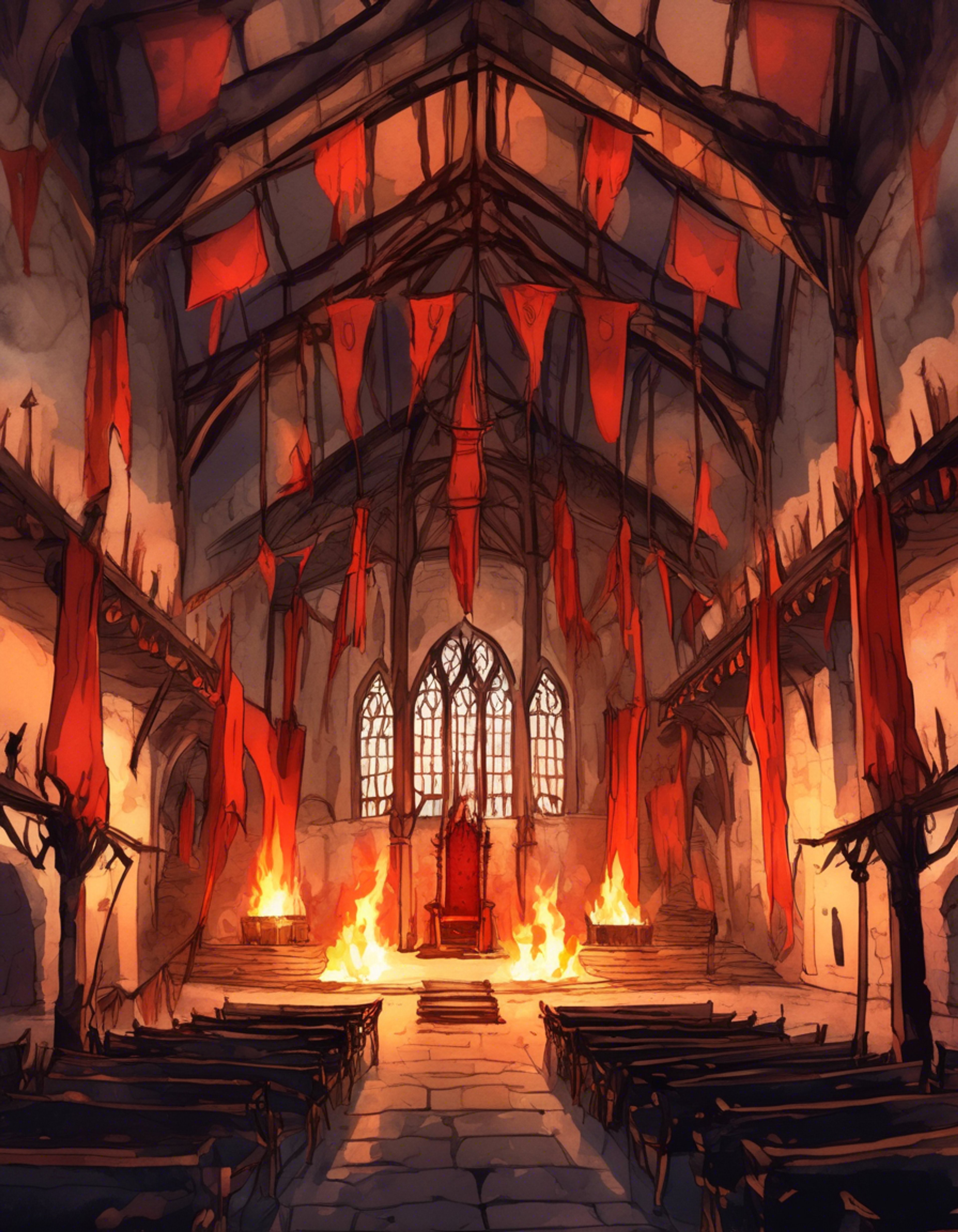 You find yourself in a tense confrontation with the legendary Aegon the Conqueror, standing before his imposing figure as tension fills the air. His piercing purple eyes fix upon you as his hand rests on the hilt of his Valyrian steel sword Blackfyre. The room is silent except for the distant roar of his dragon Balerion, and you can feel the weight of this moment as two strong wills clash.