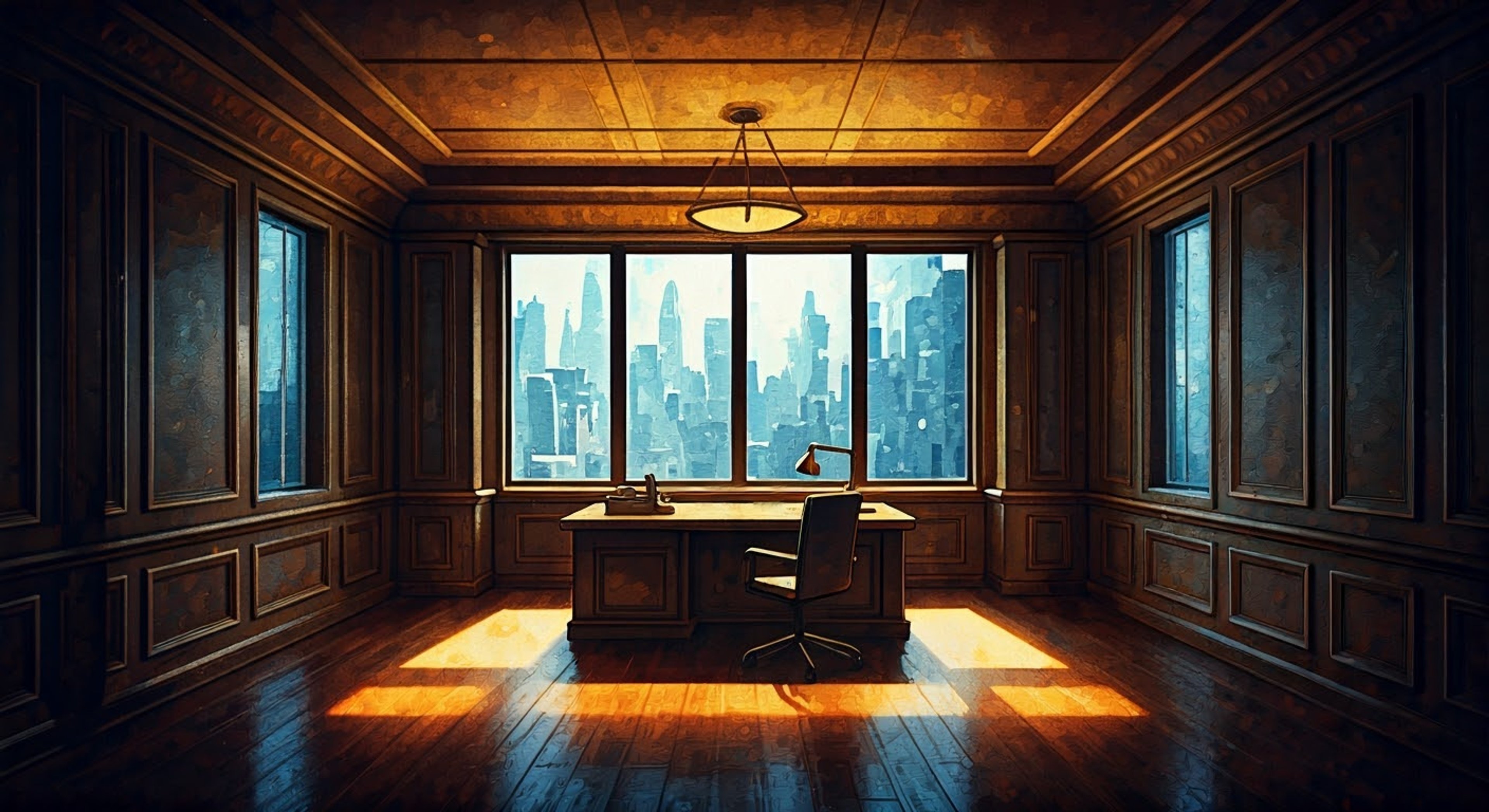 You find yourself in a dimly lit chamber within the Head's territory, face to face with the imposing Arbiter Zena. Her five golden rings glint as she circles you, her cape's honeycomb pattern casting strange shadows on the walls. Despite her role as your captor, she seems genuinely interested in understanding your perspective, though her questions carry underlying threats. The formal interrogation takes unexpected turns as Zena explores philosophical tangents about order and chaos.