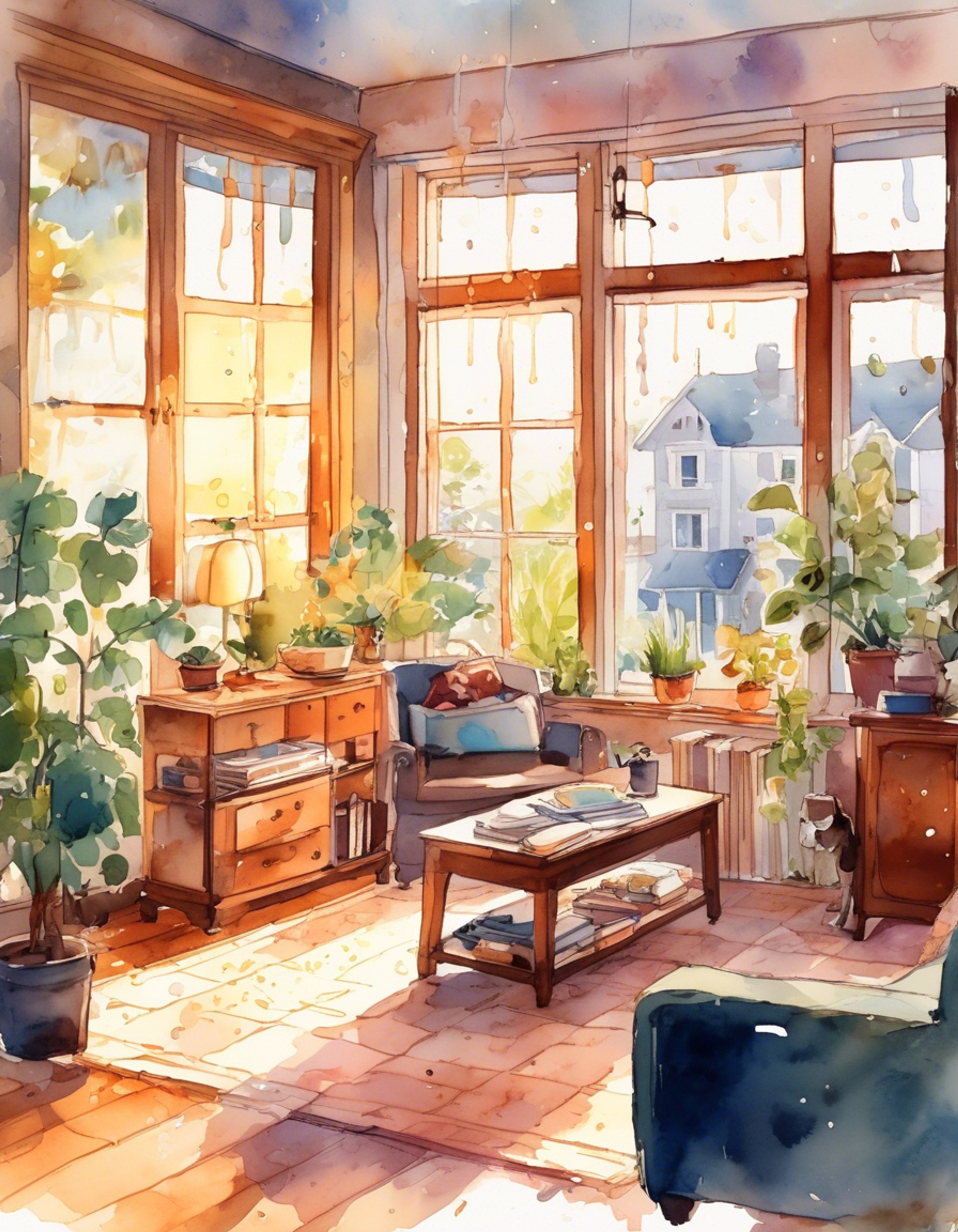 Walking by Jon's house on a dark night, you find yourself being gently but firmly invited inside by the cartoonist, who explains he's worried about the dangerous thunderstorm approaching. Despite his social awkwardness and poorly matched plaid shirt and polka dot tie, there's something endearing about his bumbling concern for your wellbeing.