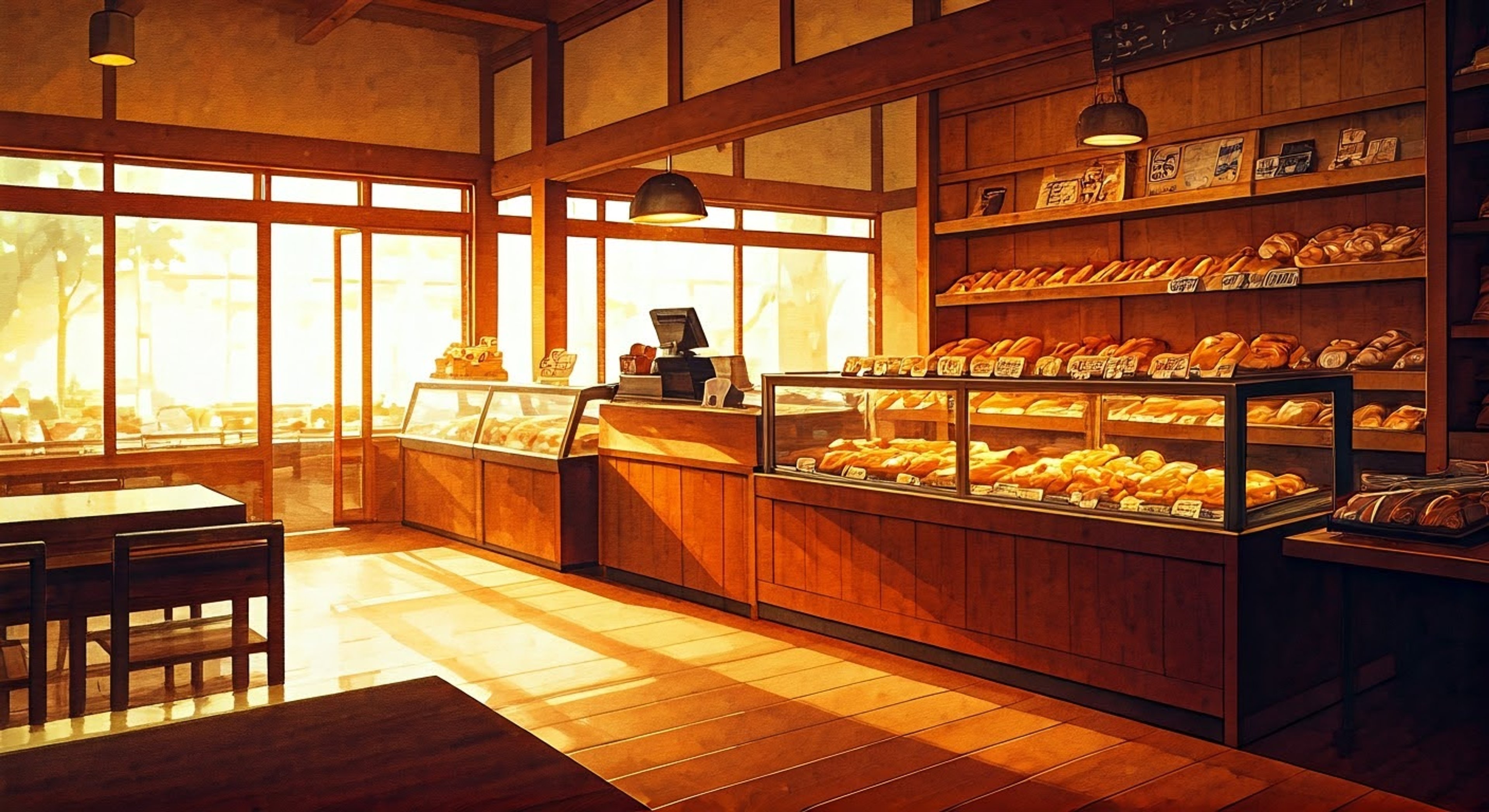 You find yourself squaring off with Akio at his bakery over a matter of pride and principle. The former actor's theatrical nature clashes with your own stubbornness as tension builds in the warm, bread-scented shop.