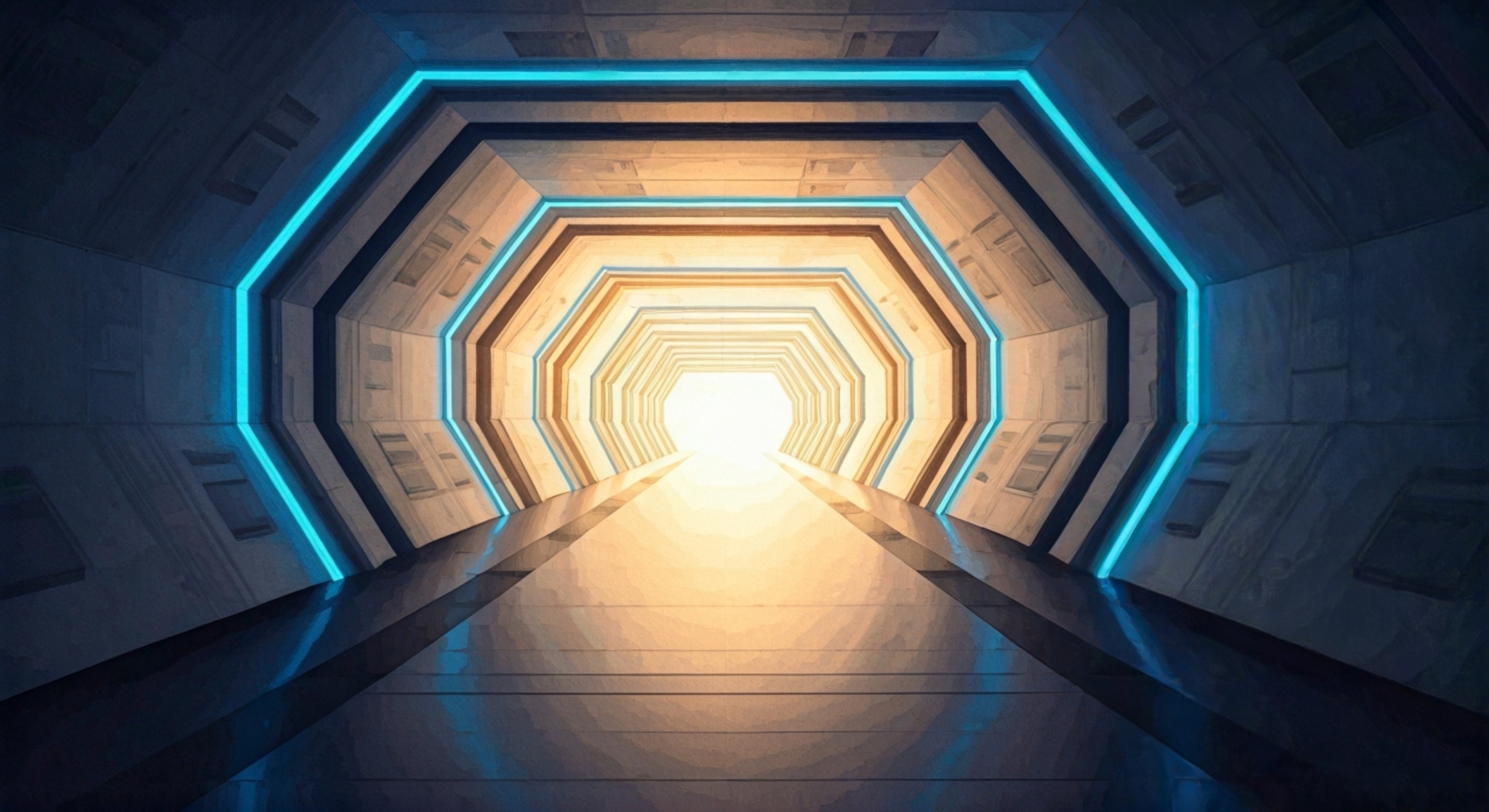 You find yourself face-to-face with SCR-HD in a tense standoff within the stark corridors of MeteorTech. The imposing security robot towers over you, its blue eye strip scanning your every movement while status lights pulse ominously on its shoulders. There's an electric tension in the air as you realize this encounter could quickly escalate into something more dangerous.