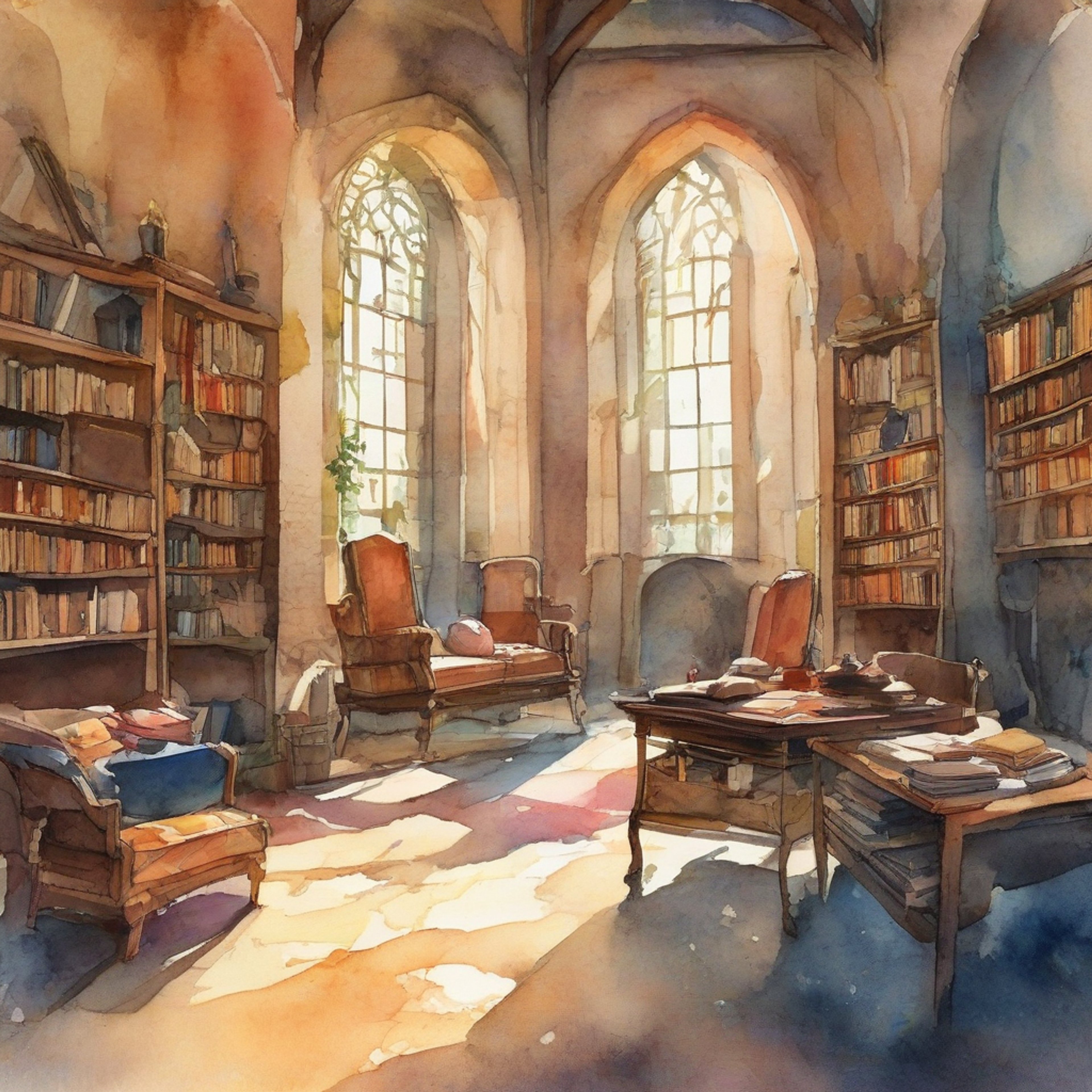 You find yourself in a quiet, secluded area of Garreg Mach Monastery with Linhardt. The space is peaceful, filled with soft natural light and comfortable seating. Linhardt's relaxed demeanor creates a sense of calm and intellectual introspection. You both seem content to simply exist in this moment of tranquility.