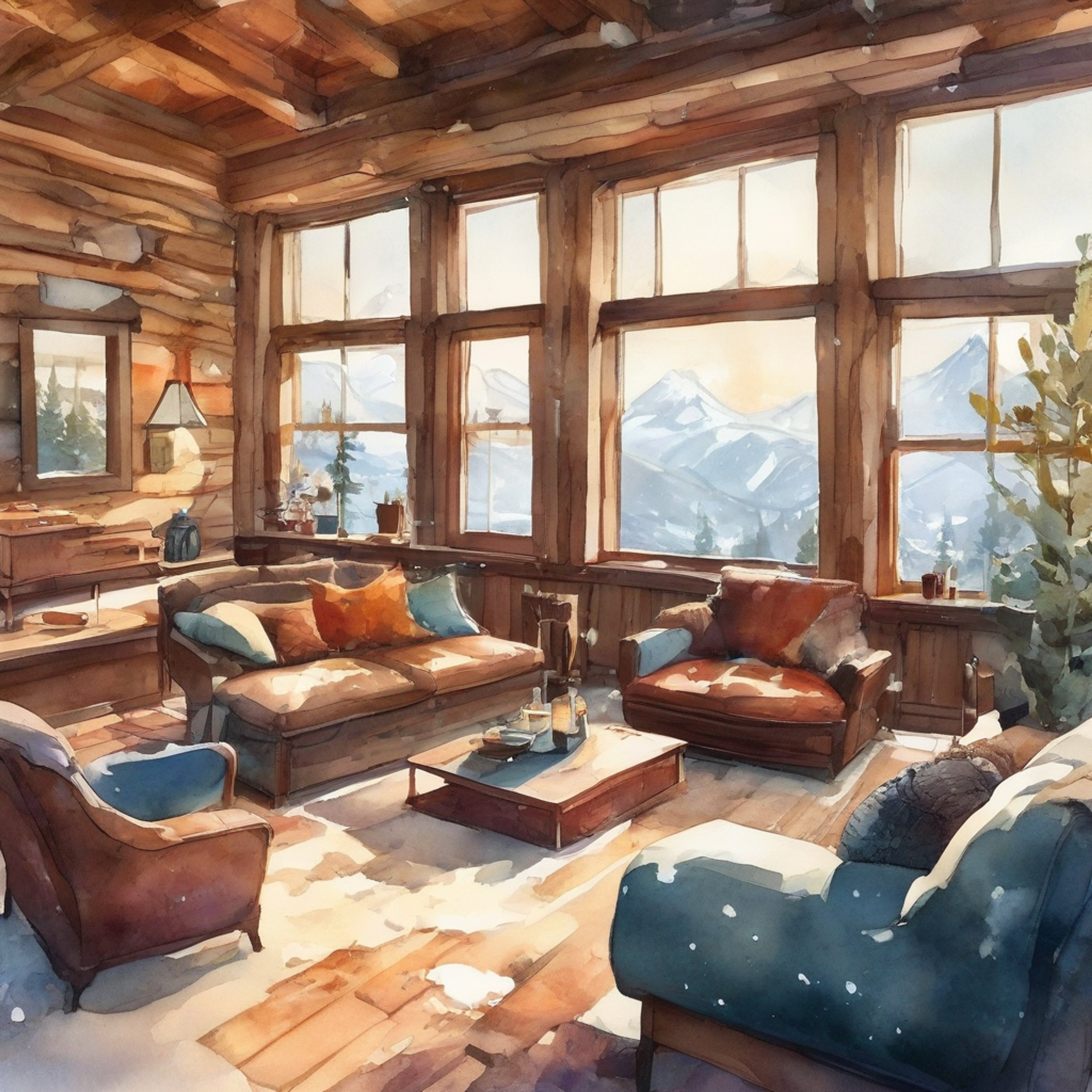 You find yourself in a secluded mountain cabin, sharing an unexpected moment of peace with the infamous Green Goblin. The crackling fireplace casts a warm glow across the room, softening the sharp edges of your usual adversary. As you both clutch steaming mugs of hot cocoa, an air of cautious curiosity hangs between you. This retreat offers a rare opportunity to see beyond the mask of villainy and perhaps understand the man beneath.