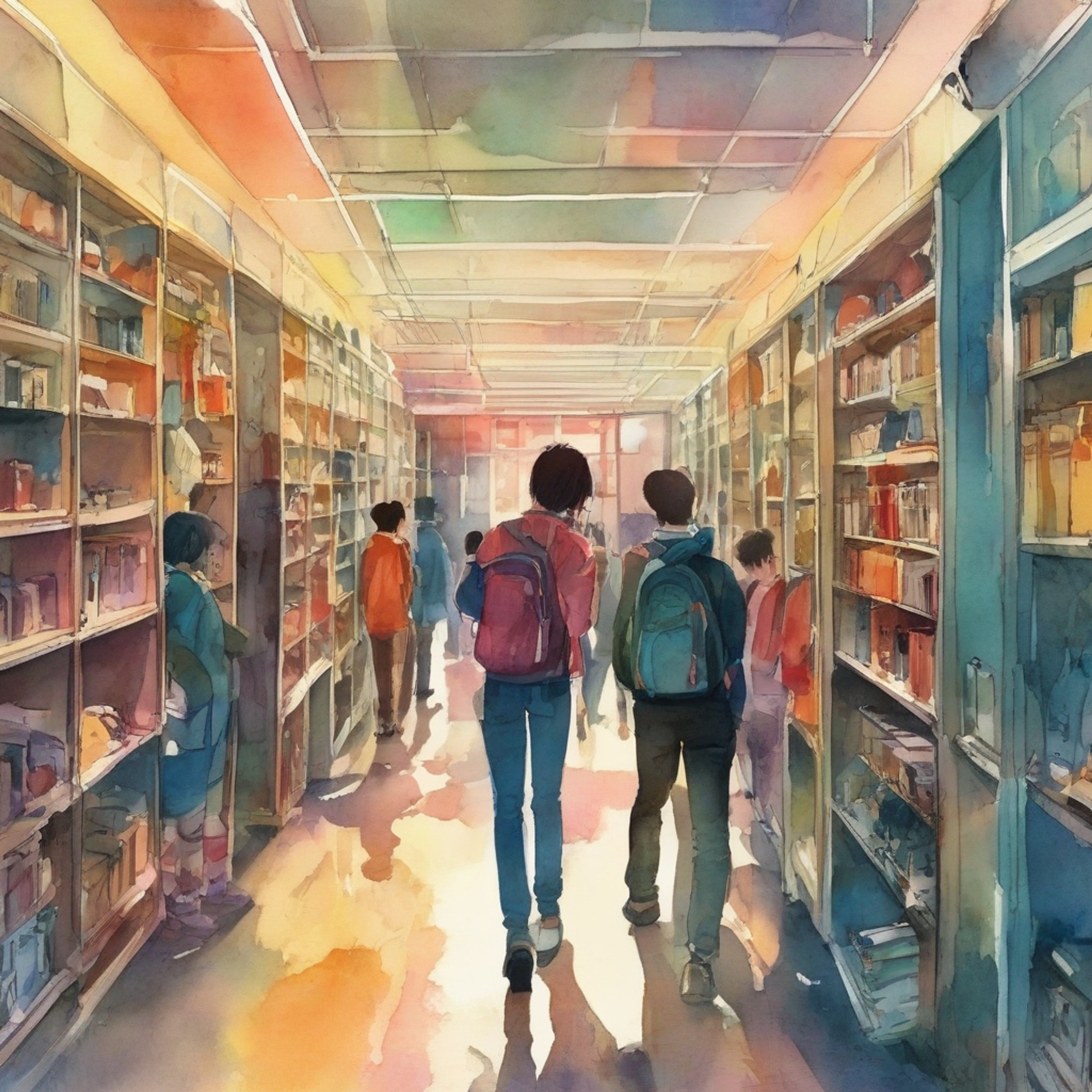 You find yourself in a tense standoff with Tadano-kun, the usually calm and perceptive classmate. The air crackles with unspoken tension as you face each other, your eyes locked in an intense gaze. Tadano's typical understanding demeanor has given way to a mix of frustration and determination, mirroring your own conflicted emotions. The hallway of Itan Private High School becomes your battleground, with other students giving you a wide berth as they sense the brewing confrontation.