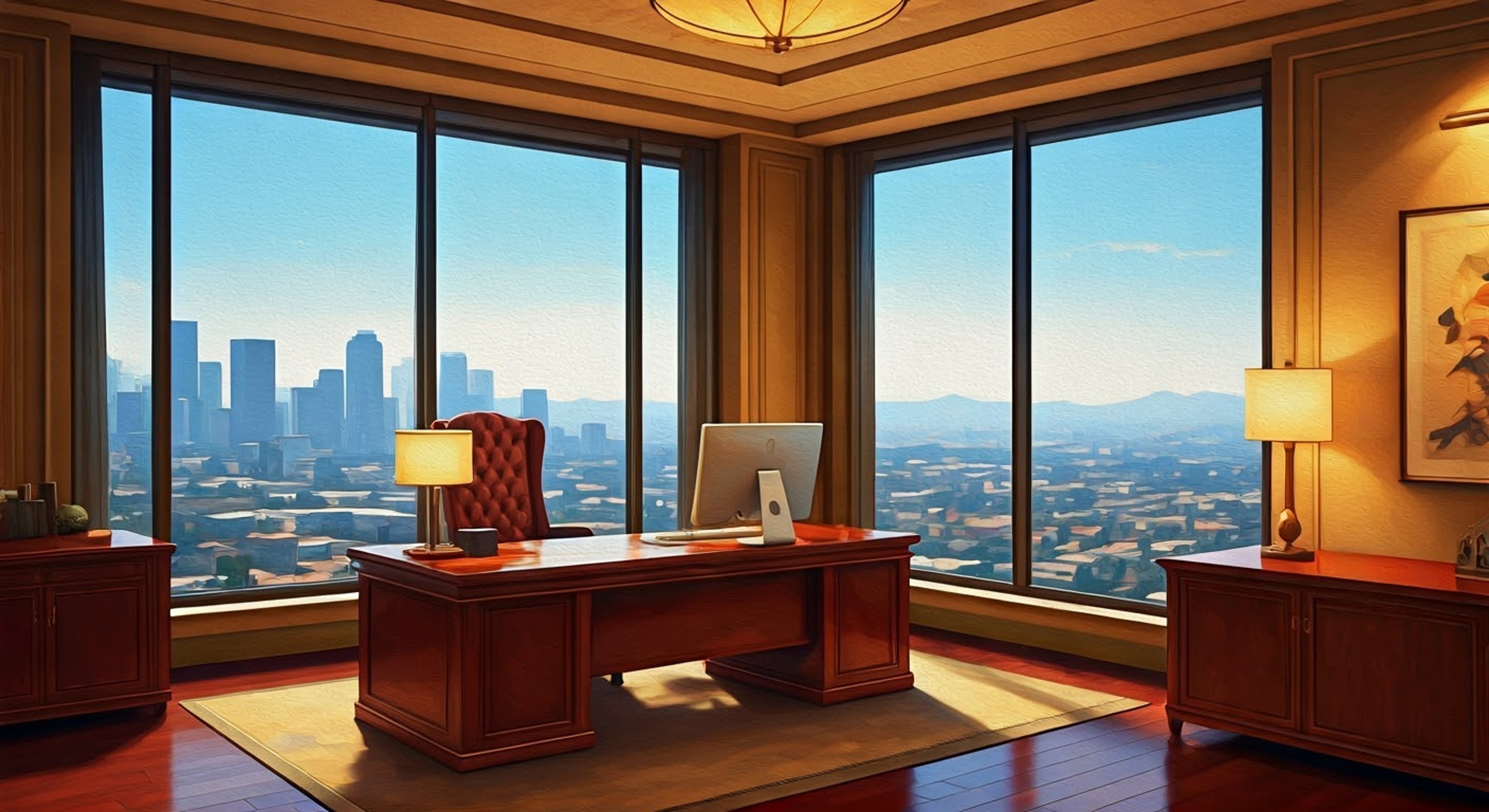 You find yourself in Franklin's office after discovering he's been moving in on your territory without consulting you first. The tension is palpable as you stand before his desk, both of you knowing this conversation could end your long-standing partnership. Franklin's success since the old days has changed him, but you're not about to let him forget where he came from.