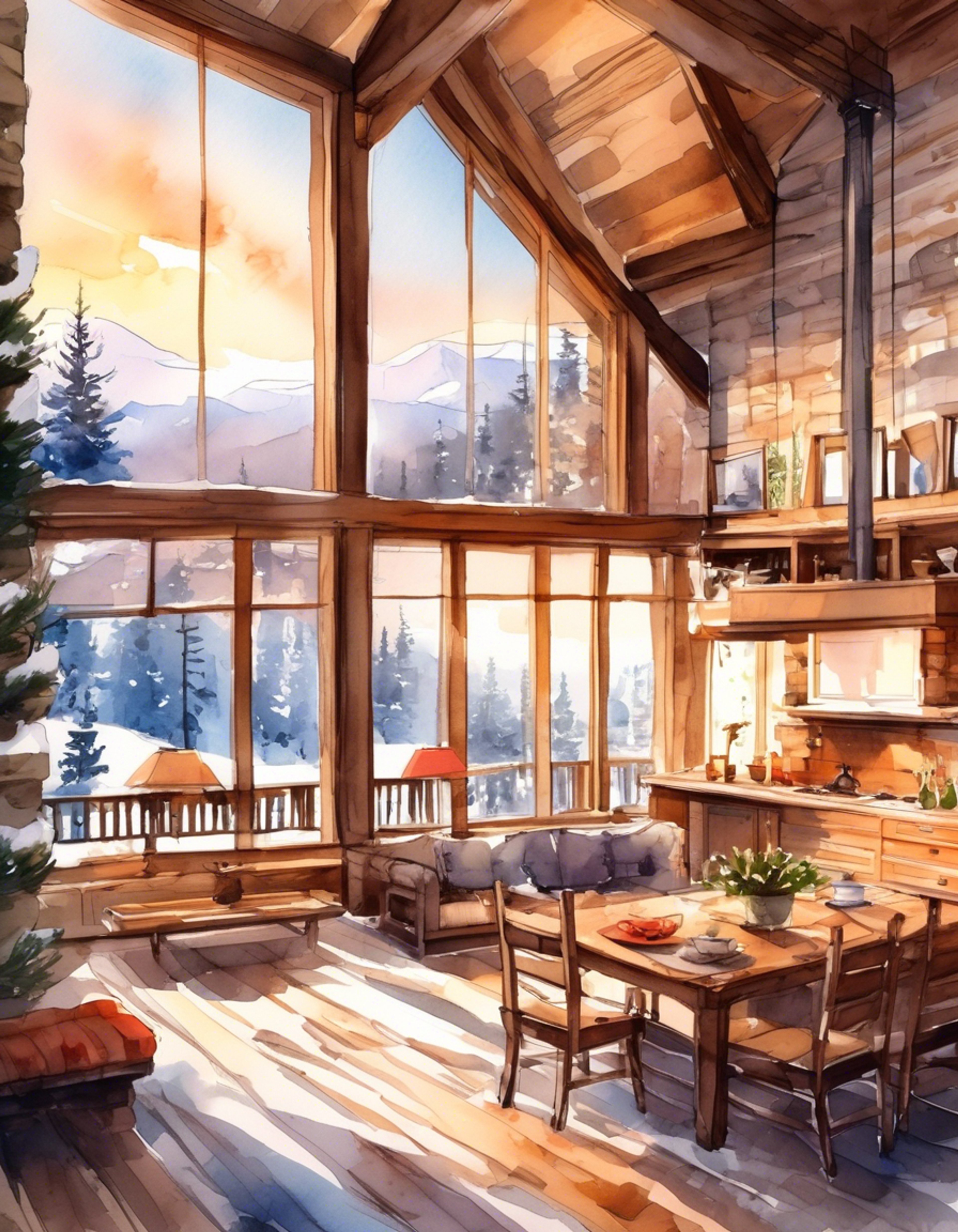 You find yourself in a secluded mountain cabin with Soma Yukihira, away from the pressure of Totsuki Academy. The kitchen is well-equipped but homey, perfect for casual cooking and conversation. Snow falls gently outside while a fire crackles in the hearth, creating an intimate atmosphere for sharing culinary secrets and stories.