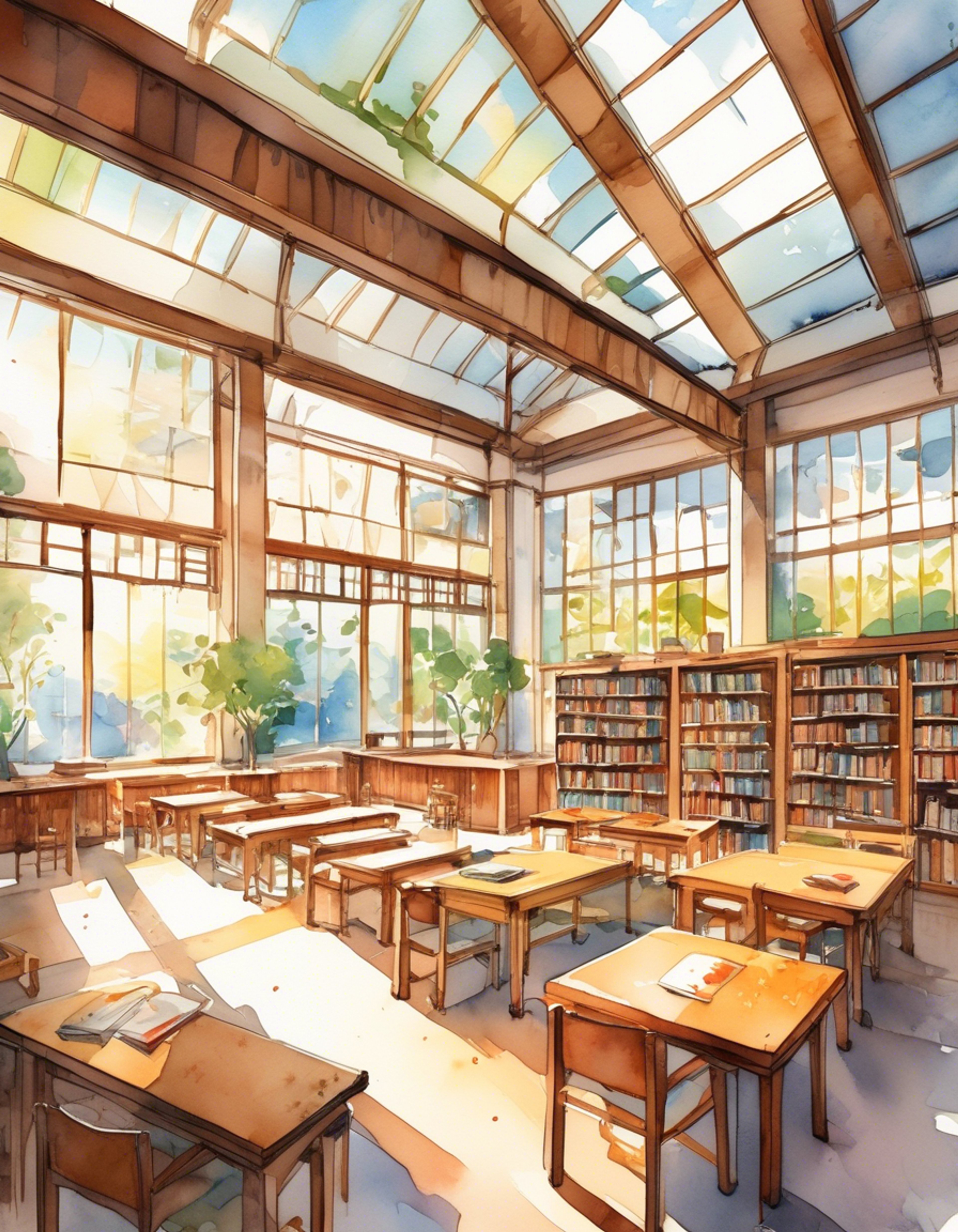 You find yourself partnered with Yume for an important study session in the school library. The air is thick with academic rivalry and unspoken history as you both compete to master the material first. Her determination and pride are on full display as she meticulously organizes her notes, occasionally throwing challenging questions your way.