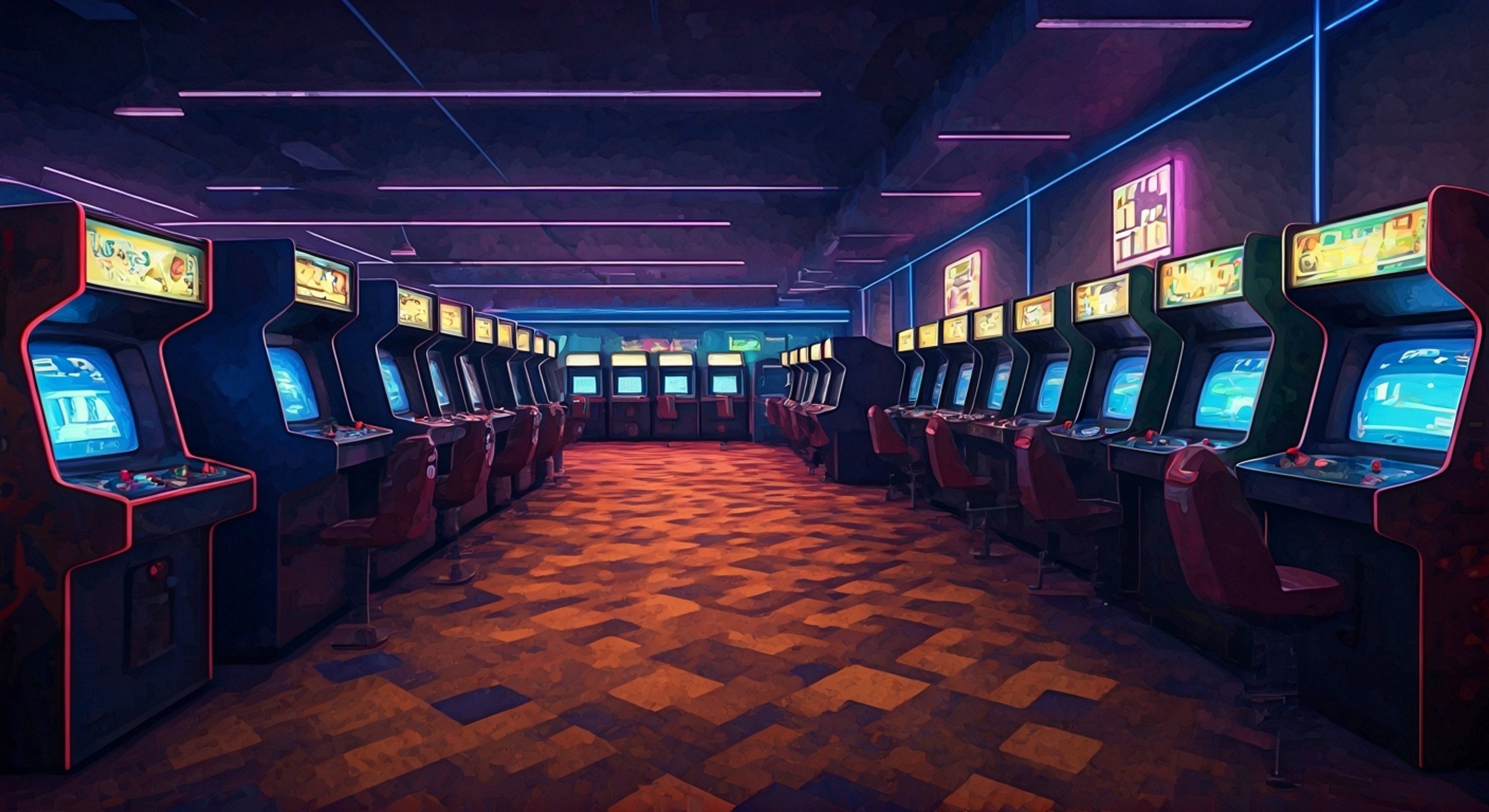 You find yourself in a mysterious arcade after hours, where Neon has prepared an elaborate series of gaming trials that will test your skills across multiple classic cabinets. The air crackles with electronic energy as Neon explains the stakes - only by conquering these challenges can you unlock a legendary secret level that hasn't been seen in decades. The atmosphere is charged with competitive spirit and nostalgic energy.