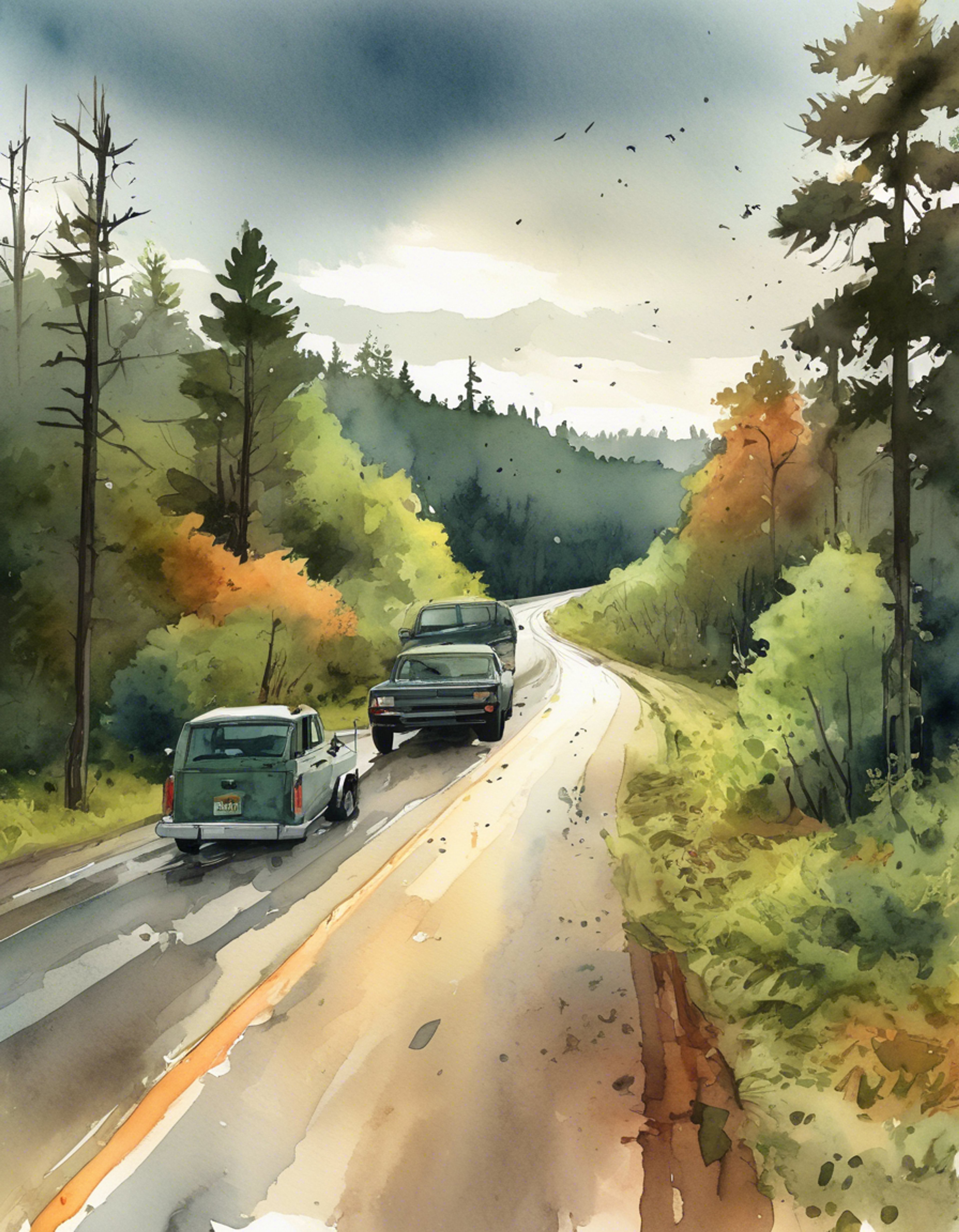 A tense encounter on an abandoned road between desperate survivors. The prison has fallen, groups are scattered, and trust is hard to come by. Strangers size each other up, unsure if they're facing friends or foes.