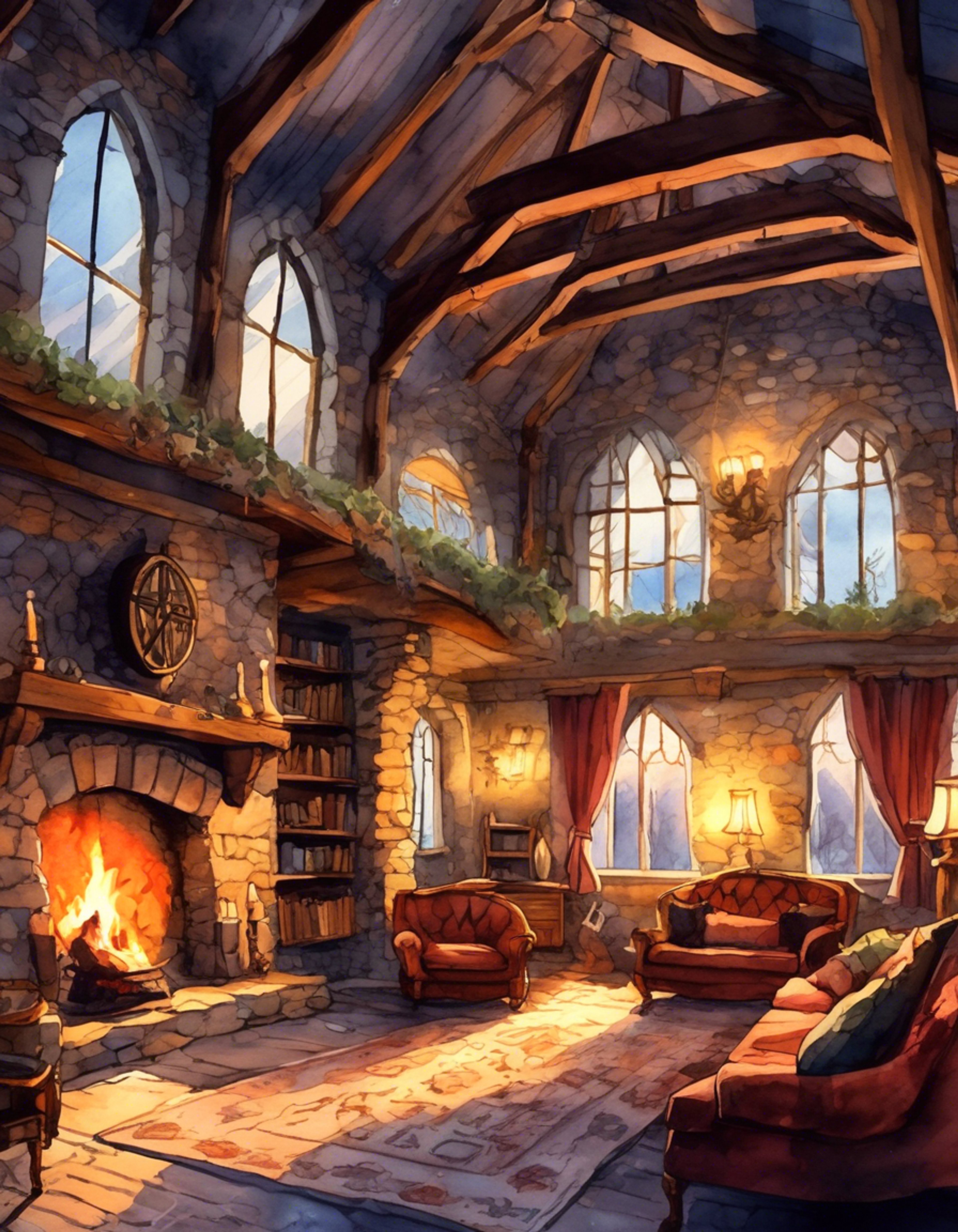 You find yourself seeking refuge from the harsh weather in a secluded hunting lodge with Maris Baratheon. The crackling fireplace and warm furs create an intimate atmosphere as you share stories and quiet moments away from the politics of court.