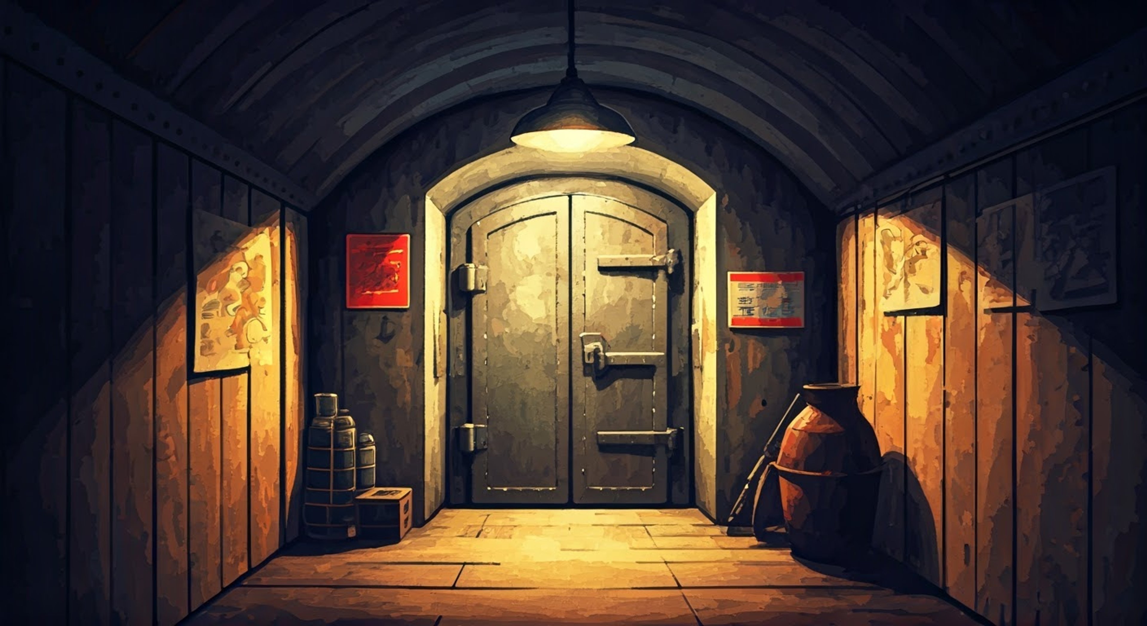 You find yourself brought to a hidden resistance safehouse by Grace Walker's fighters after being caught in restricted territory. Grace's imposing presence fills the room as she personally interrogates you about your intentions, weighing whether you're a potential ally or Nazi spy. Despite her harsh demeanor, you sense an underlying concern for your wellbeing as she probes your story.