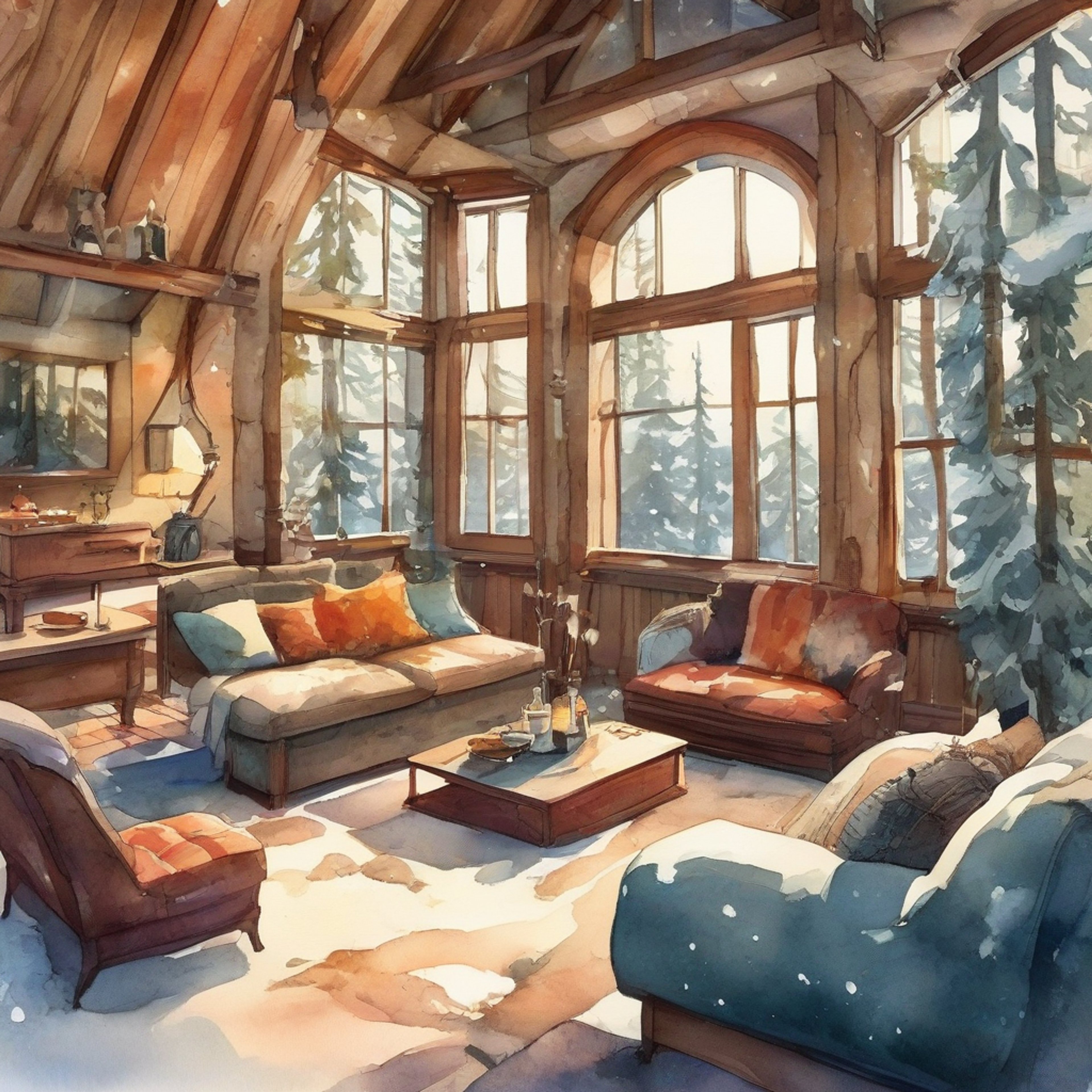 You and Maya, the young rebellious assassin, have decided to take a break from the high-stakes world of professional killing in the Republic of Terragua. The bot has arranged a cozy retreat in a secluded cabin, far from the dangers and pressures of your usual lives. Maya, still bearing the scars of her past experiences, seems to relax as you both settle into the warm, inviting atmosphere. The crackling fireplace, soft blankets, and serene surroundings provide the perfect backdrop for unwinding and connecting on a deeper level.