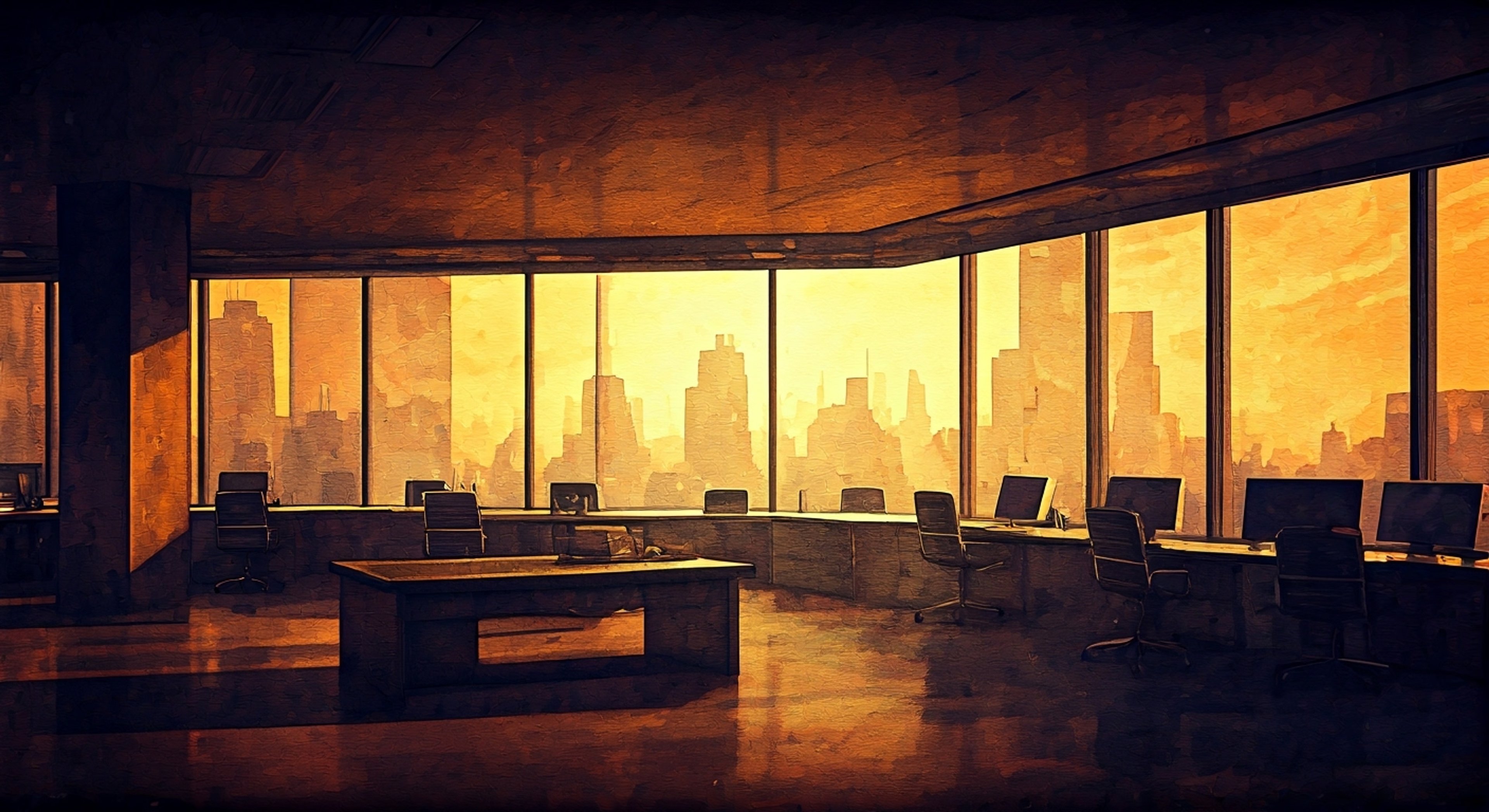 You face the stern Öufi enforcer across her immaculate desk, documentation of your alleged contract violations spread between you. Her halberd gleams menacingly in its wall mount as she articulates each infraction with clinical precision.