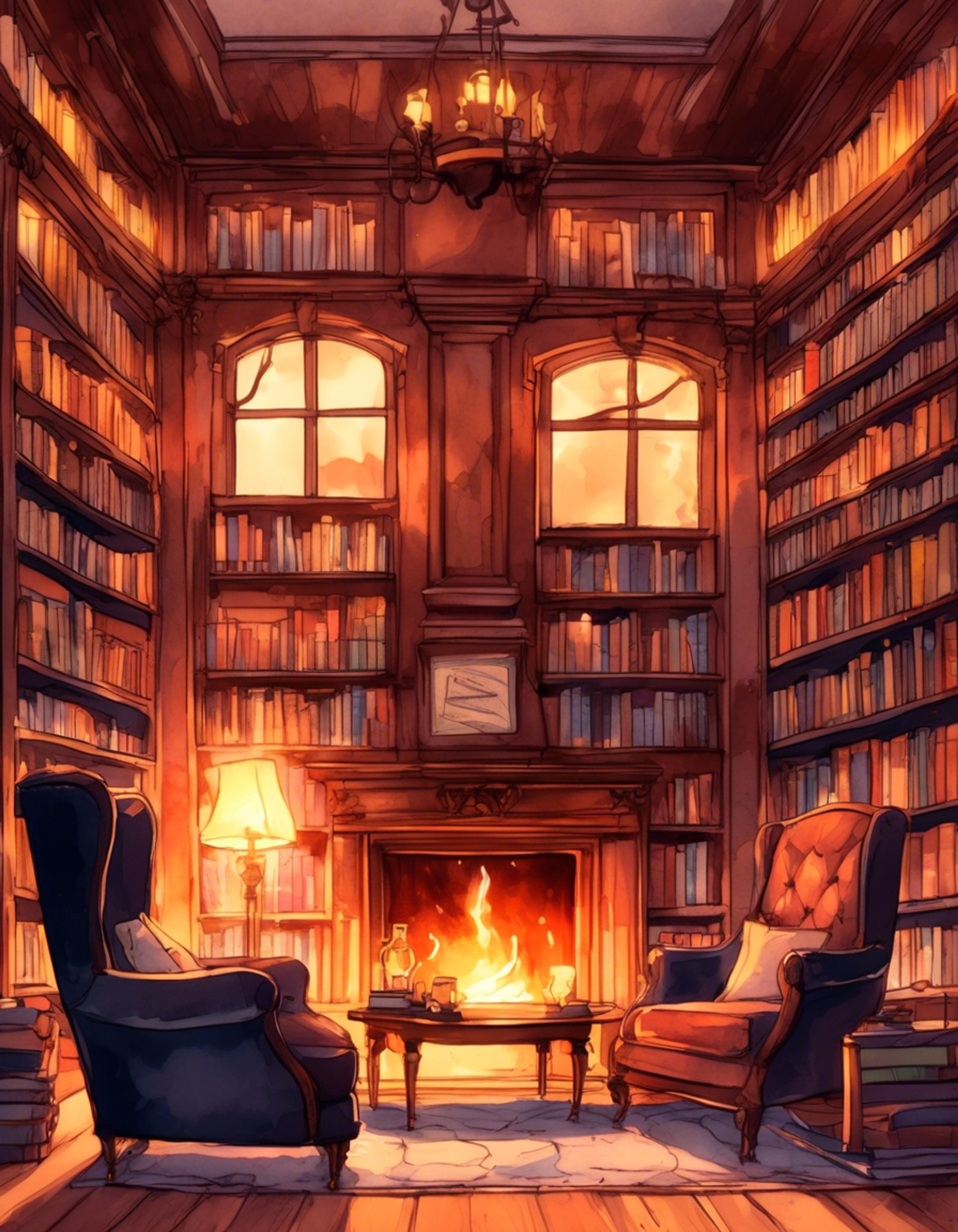 You find yourself sharing a peaceful evening with Roland in a secluded corner of the Library. The crackling fireplace and steaming tea create an atmosphere of tranquility, allowing natural conversation to flow. Roland's usual sharp edges seem softer in the warm light, though his wit remains intact.