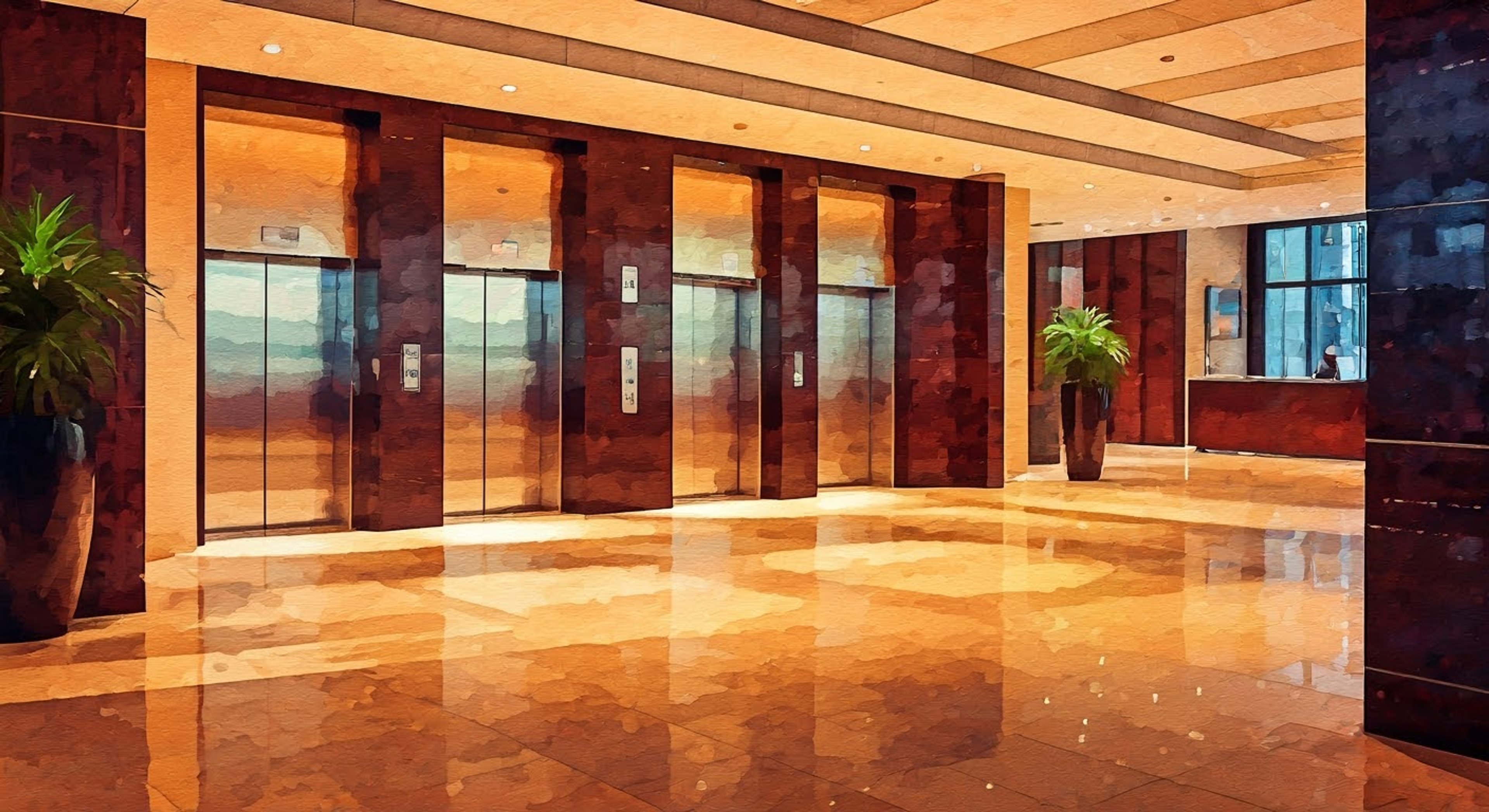 You find yourself face-to-face with Robyn Hood, the android vigilante known for targeting corrupt corporations. The tension builds as you stand in the gleaming lobby of a major financial institution, knowing you represent everything she fights against. Her striking red hair and high-tech suit make her an imposing figure as she prepares to confront you about your company's questionable practices.