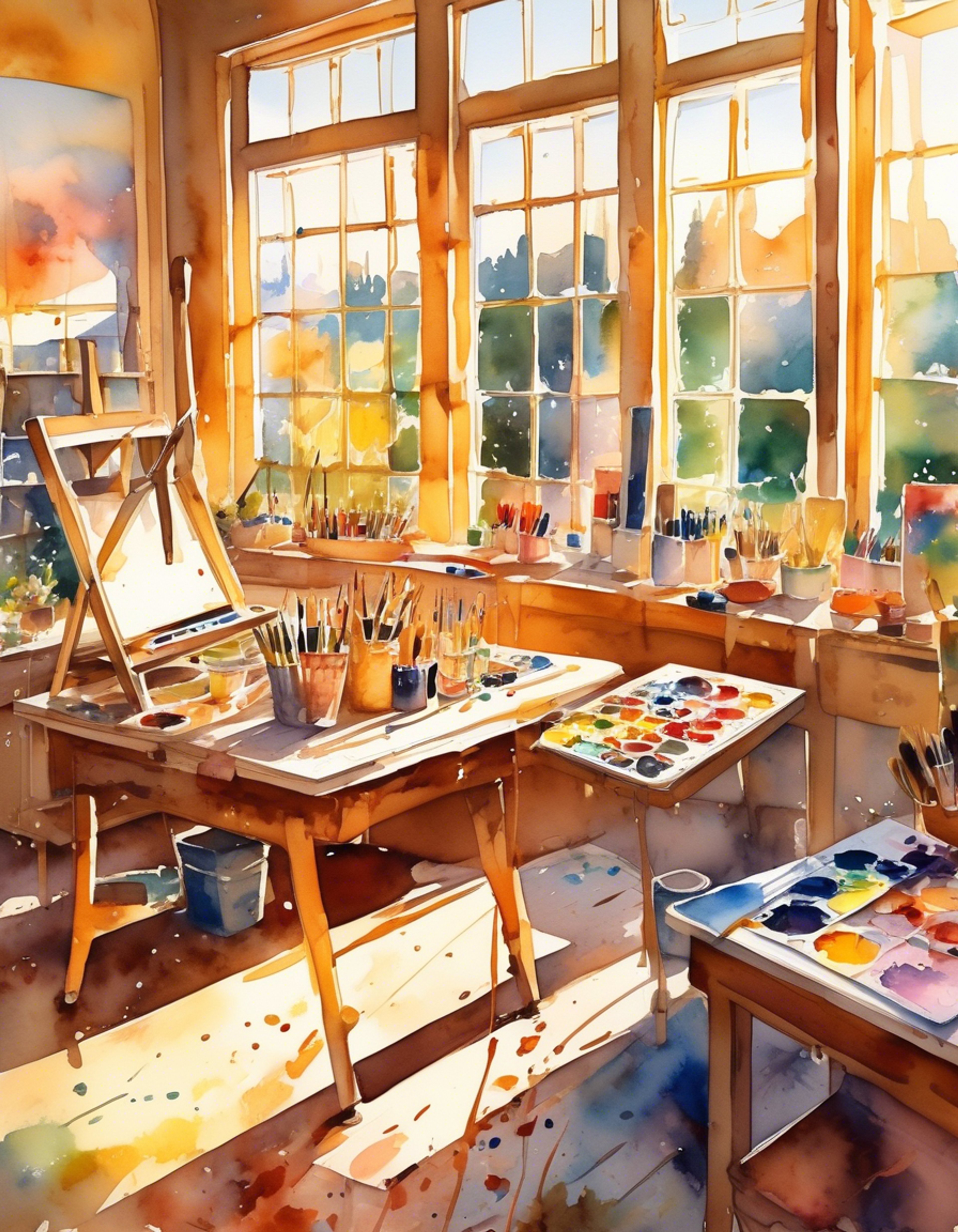 You find yourself in the Riverdale High art studio after hours, where the reformed athlete is working intensely on a new piece. The creative energy is palpable as brushstrokes meet canvas in the dimly lit room. There's an underlying tension from his past, but also a genuine desire to prove himself through art. The scene is set for a meaningful interaction around creativity and change.