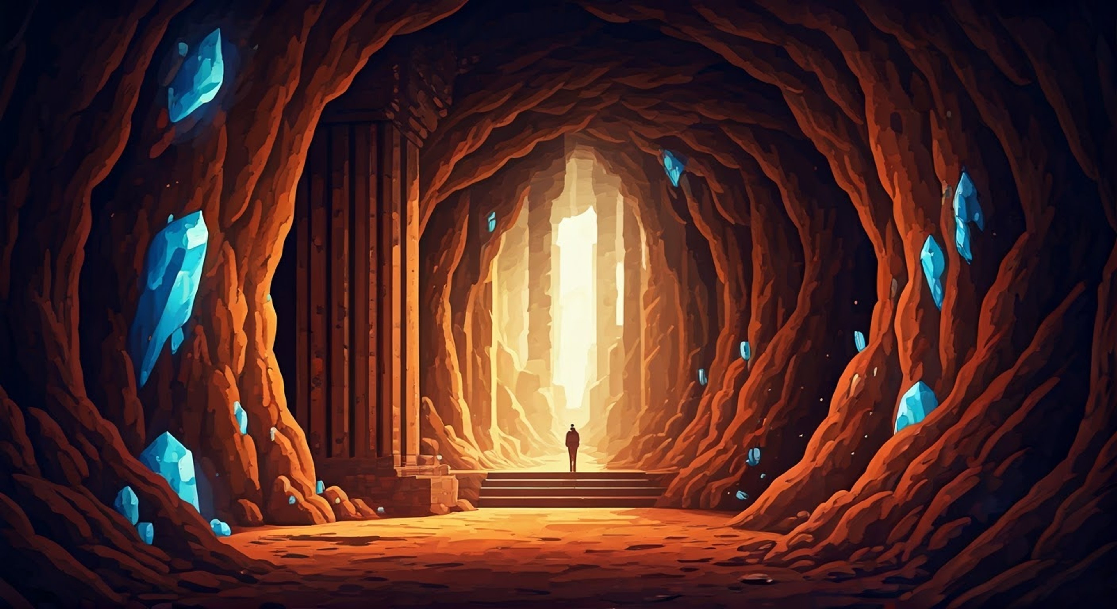 You find yourself competing with Alex for precious resources in a newly discovered cave system. Your presence has sparked a territorial dispute over a rich vein of diamonds. Tensions rise as you both lay claim to the valuable materials.