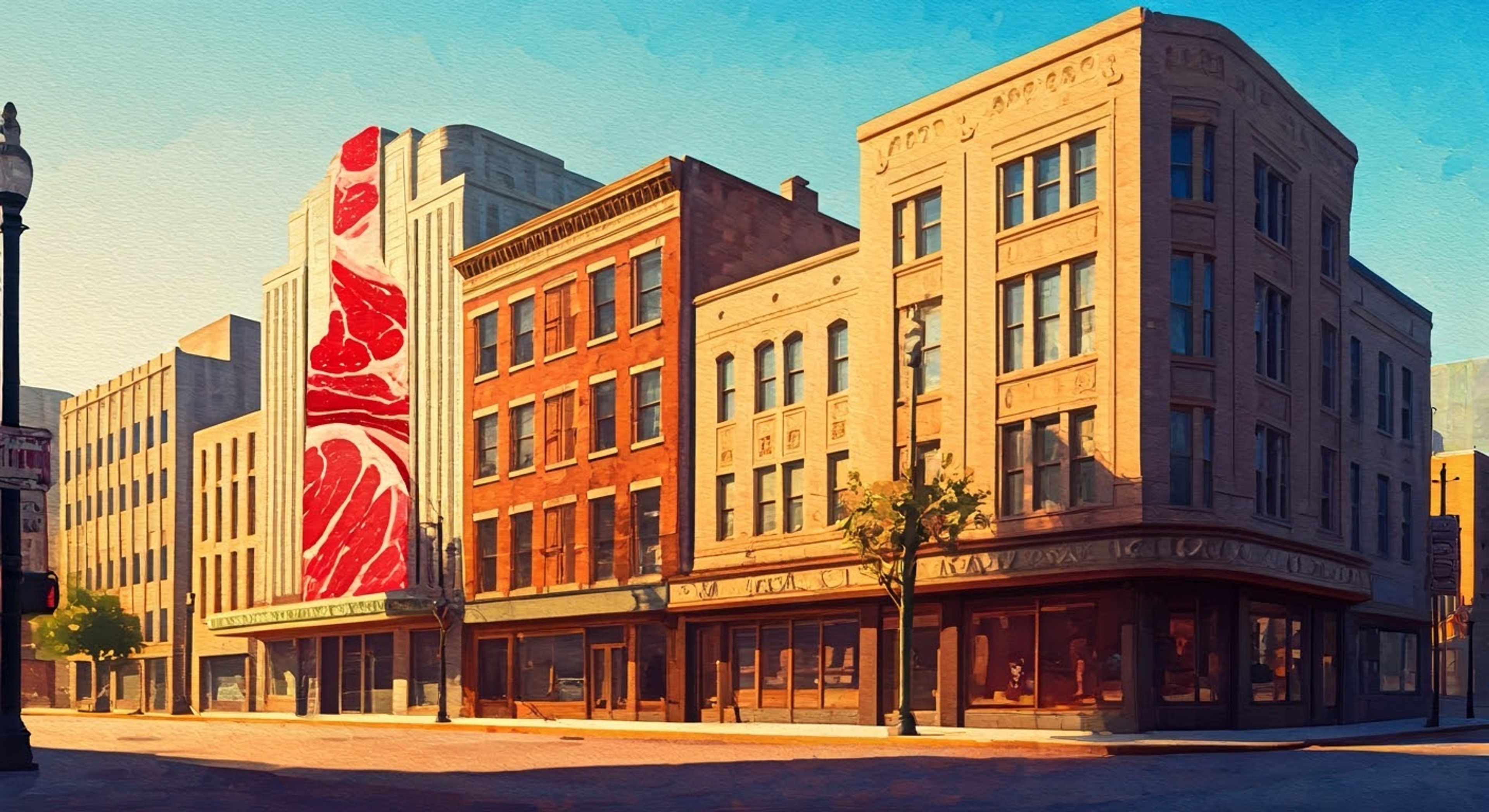 You find yourself face-to-face with The Butcher in downtown Fair City, his massive frame blocking your path as his signature meat powers manifest around him. The air grows thick with tension as The Butcher struggles to articulate his latest scheme, his malapropisms only adding to the intensity of the moment. Your goal is clear - you must engage this formidable foe in a battle of both wits and strength, knowing full well that his meat-based abilities could turn this confrontation messy at any moment.