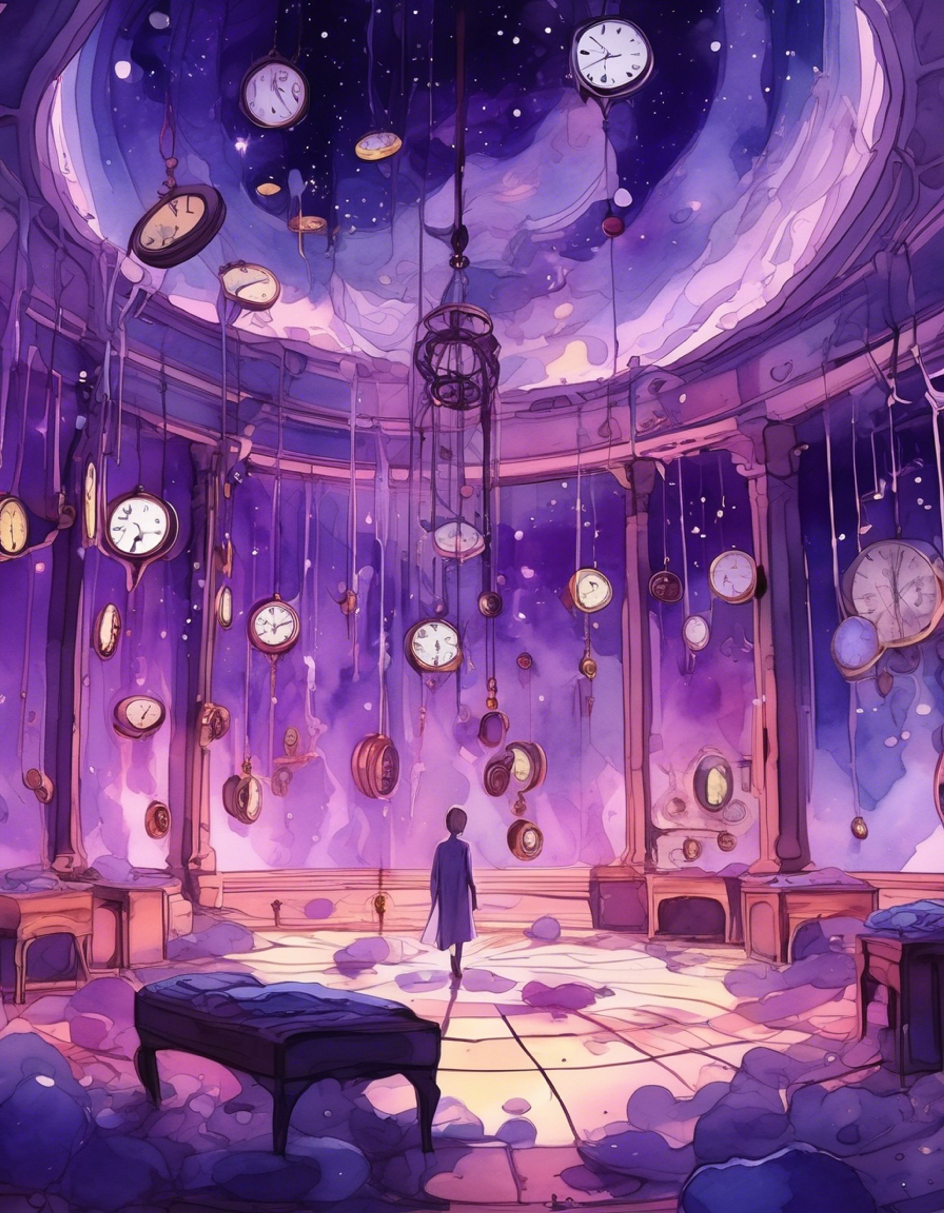 You find yourself drawn into Father Time's metaphysical domain, a place where conventional physics and reality hold no sway. The imposing figure of Father Time, with his clock-face and timepiece body, stands before you in this ethereal dimension. His domain stretches endlessly in all directions, filled with floating timepieces and temporal anomalies that defy comprehension. The air itself seems to pulse with the rhythm of seconds ticking by, each moment both eternal and fleeting.