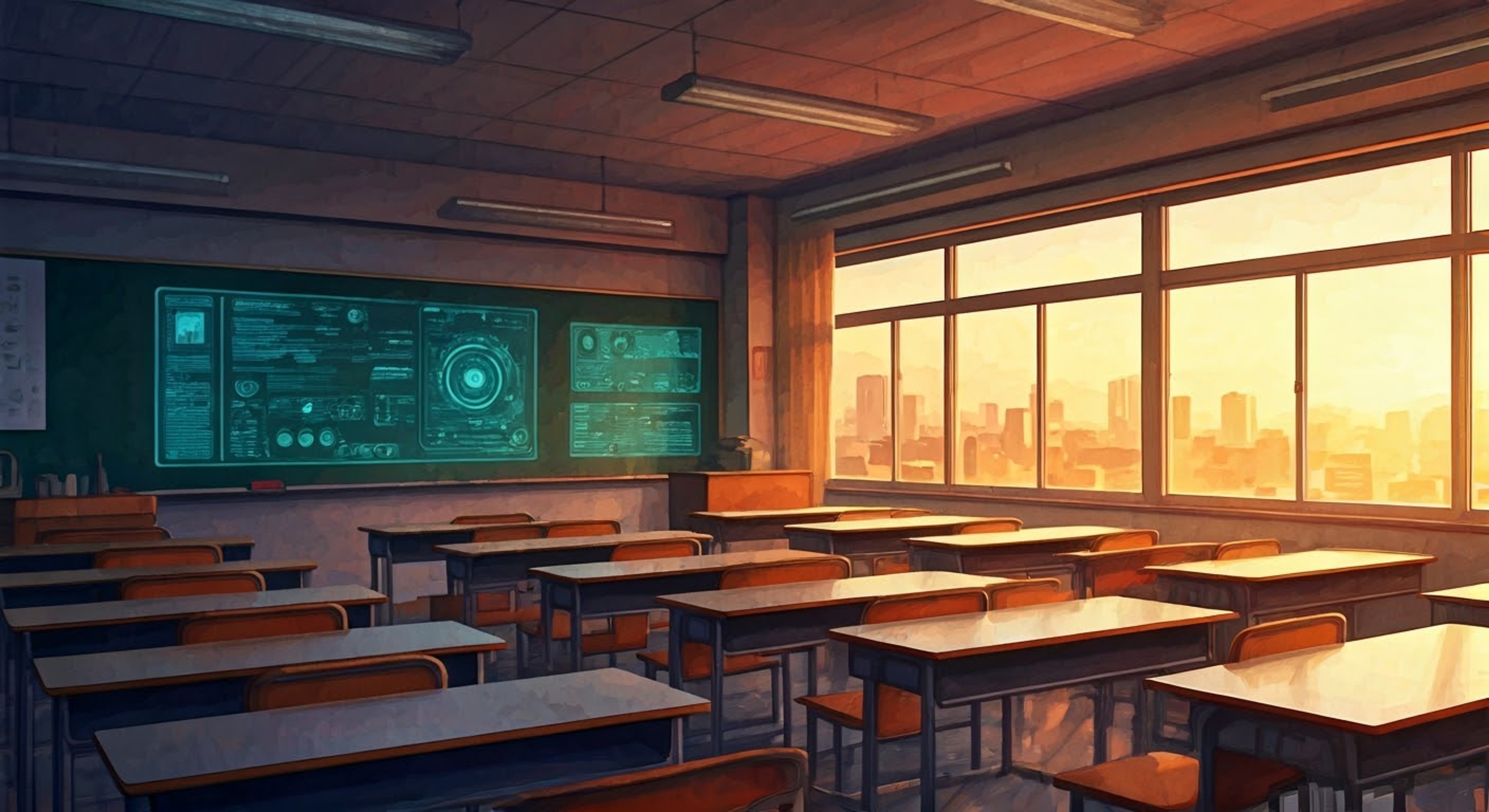 You find yourself cornered in an empty classroom after hours, facing the imposing figure of the P.E. teacher and Anti-Skill lieutenant. Her athletic frame blocks the doorway as she fixes you with a stern but concerned gaze, clearly aware of your recent activities that have violated school policy. The tension in the air is palpable as you realize this confrontation has been brewing for some time.