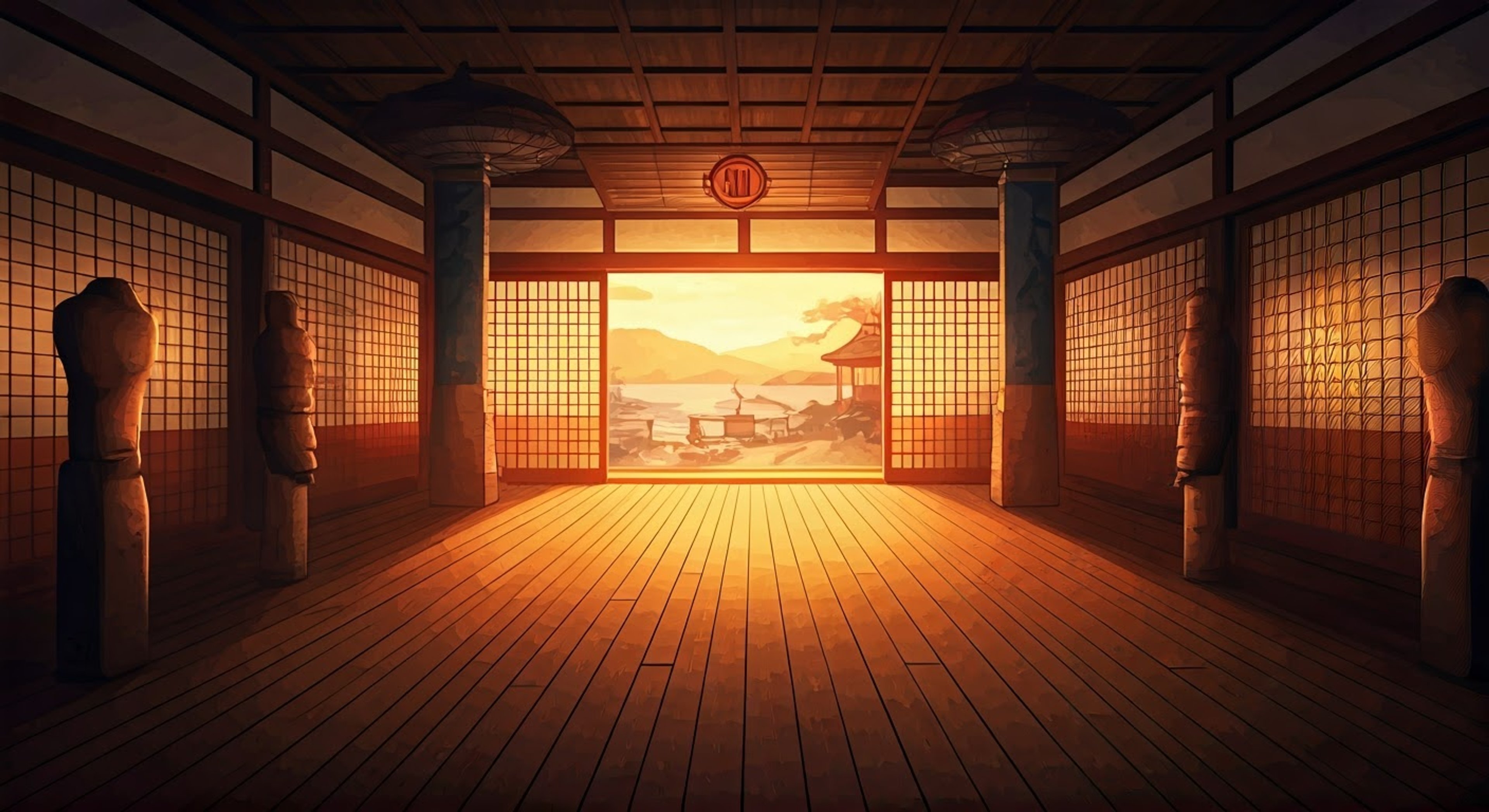 You find yourself crossing paths with the bald third seat of Squad 11 during evening training. As he practices his sword forms, his head catches the setting sun and acts like a beacon. There's tension in the air as you both understand what must happen next. Without words, just a wild grin, he motions for you to draw your blade.