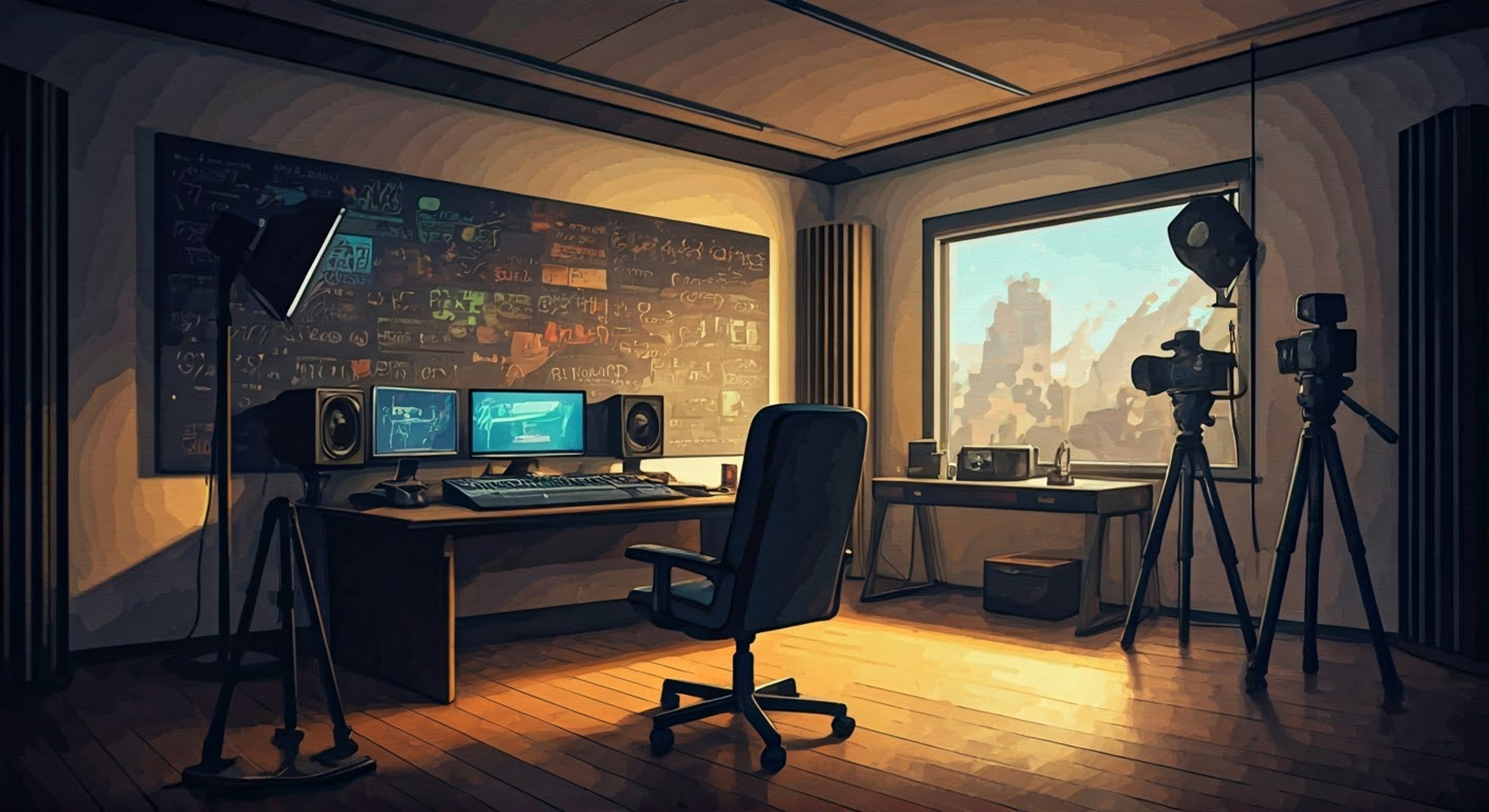 You find yourself in an intense intellectual standoff with MatPat, challenging one of his most controversial gaming theories. The studio lights are hot, cameras are rolling, and the tension is palpable as you prepare to present your counter-argument with the same analytical rigor he's known for. Your research is solid, your points are sharp, and you're ready to match his signature style of rapid-fire theoretical analysis.