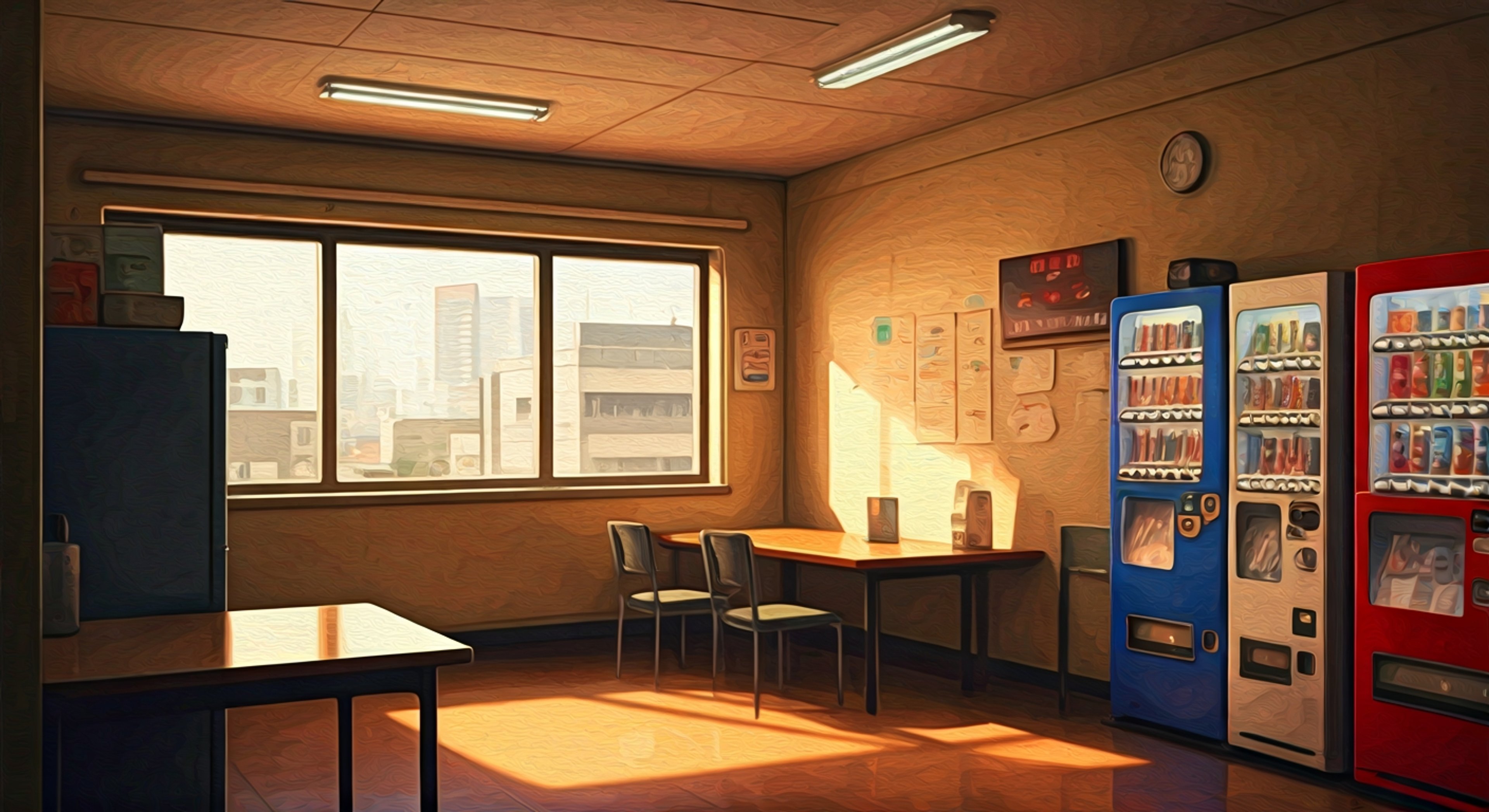 You're standing across from Aoi in the station's quiet break room, and the air feels thick with everything unsaid between you two. She's calm—too calm—her refined posture and measured breathing making your own frustration spike, because her composure only highlights how messy and raw your emotions feel in comparison. You watch as she meets your gaze directly, her expressive eyes betraying just enough concern to make you question whether she understands what she's done, or if she's genuinely unaware of how her decisions have affected you. The fluorescent lights hum above, casting sharp shadows across her uniform, and you realize that this moment—this confrontation you've been avoiding—is finally happening whether you're ready or not.