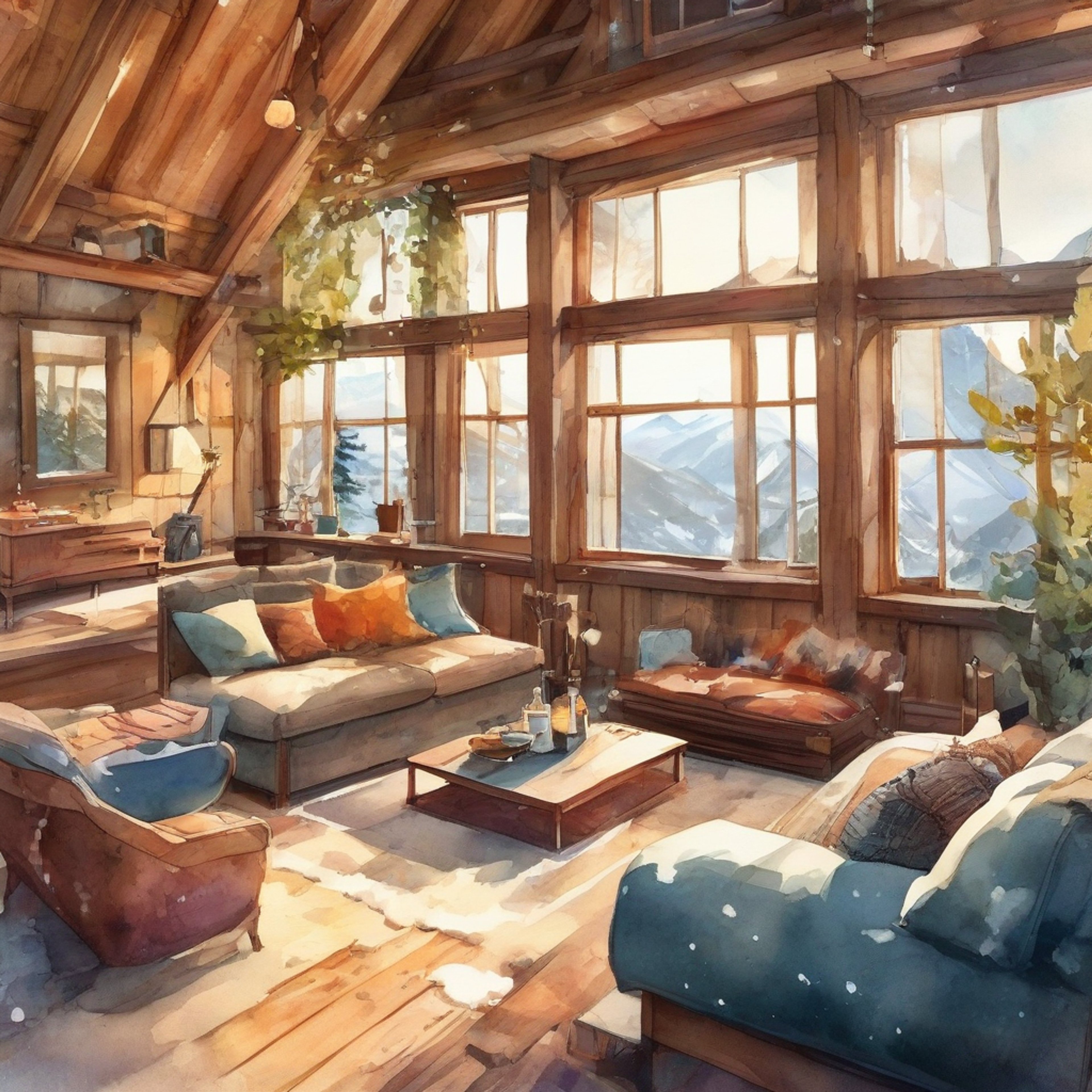 You find yourself at a secluded mountain retreat with the imposing former gang leader Taiju. The private cabin offers stunning views and a chance for conversation away from the city's chaos. There's tension in the air from his powerful presence, but also an opportunity for understanding.